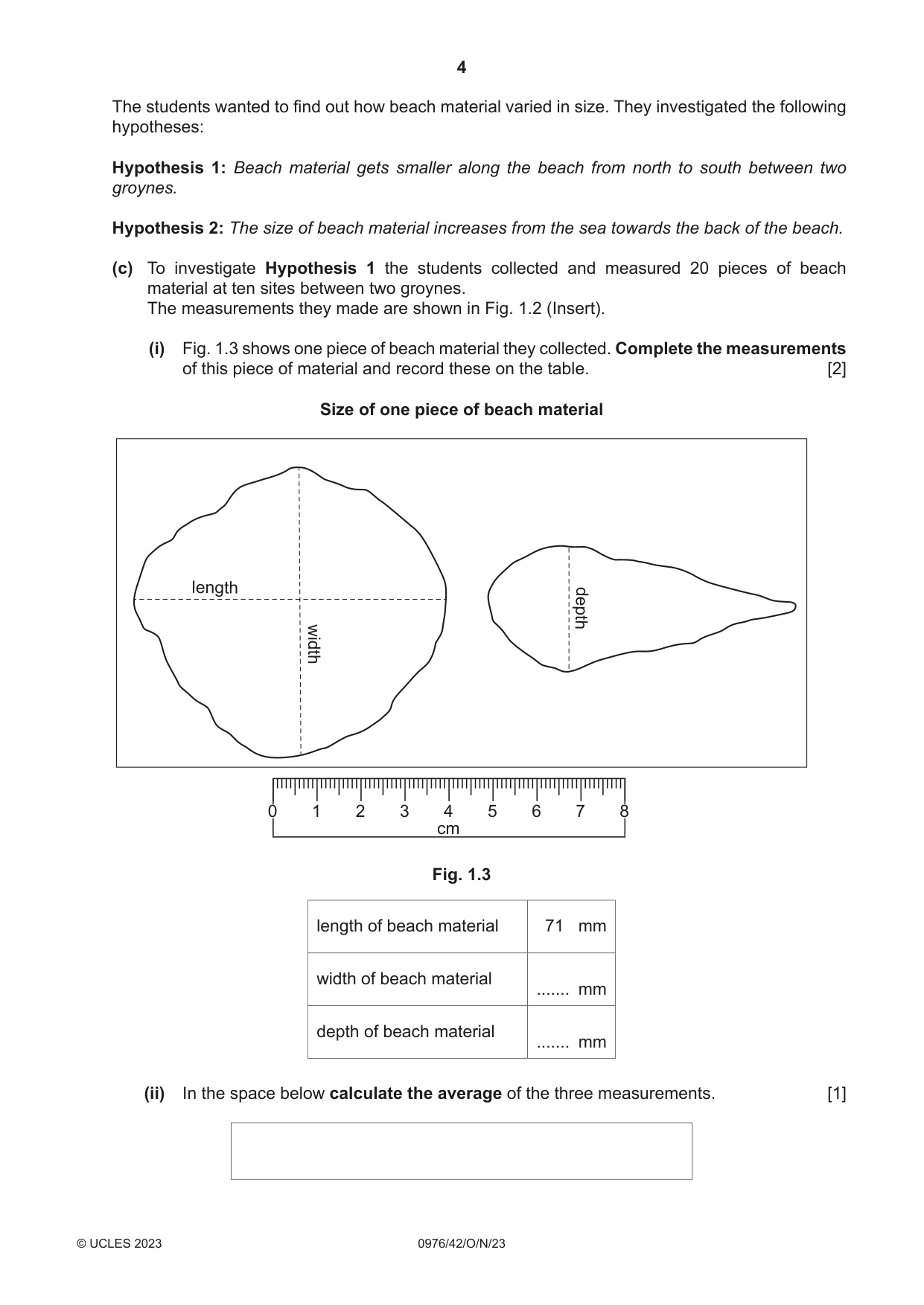 Cambridge IGCSE Geography (9-1) 0976 2023 Oct/Nov Paper 4 · Variant 2 question paper, page 4 of 20