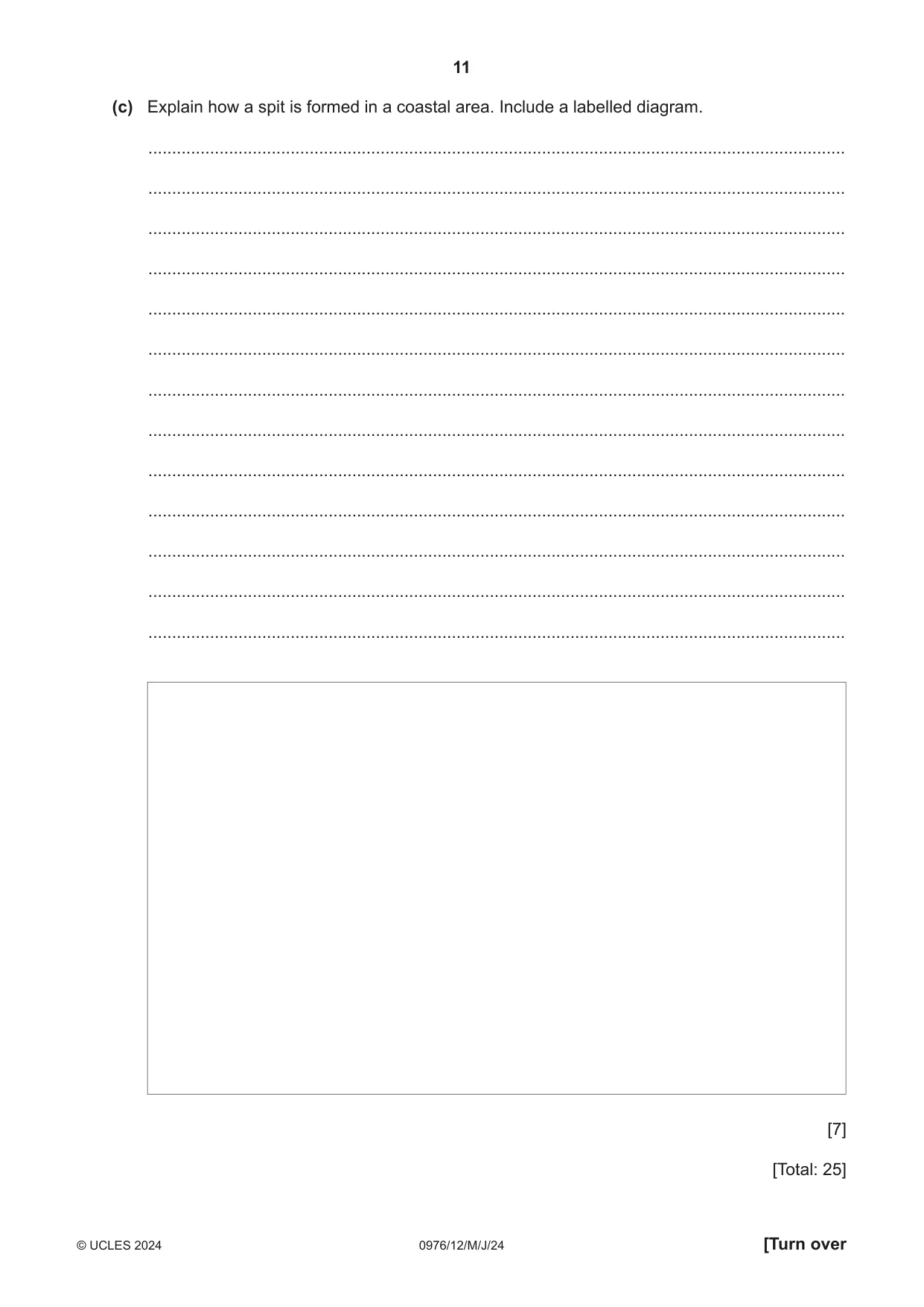 Cambridge IGCSE Geography (9-1) 0976 2024 May/June Paper 1 · Variant 2 question paper, page 11 of 24
