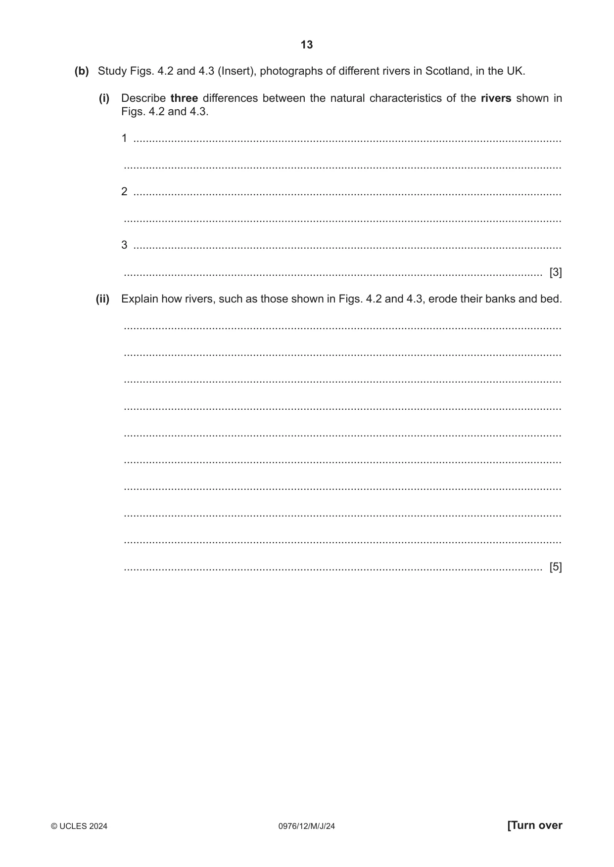 Cambridge IGCSE Geography (9-1) 0976 2024 May/June Paper 1 · Variant 2 question paper, page 13 of 24