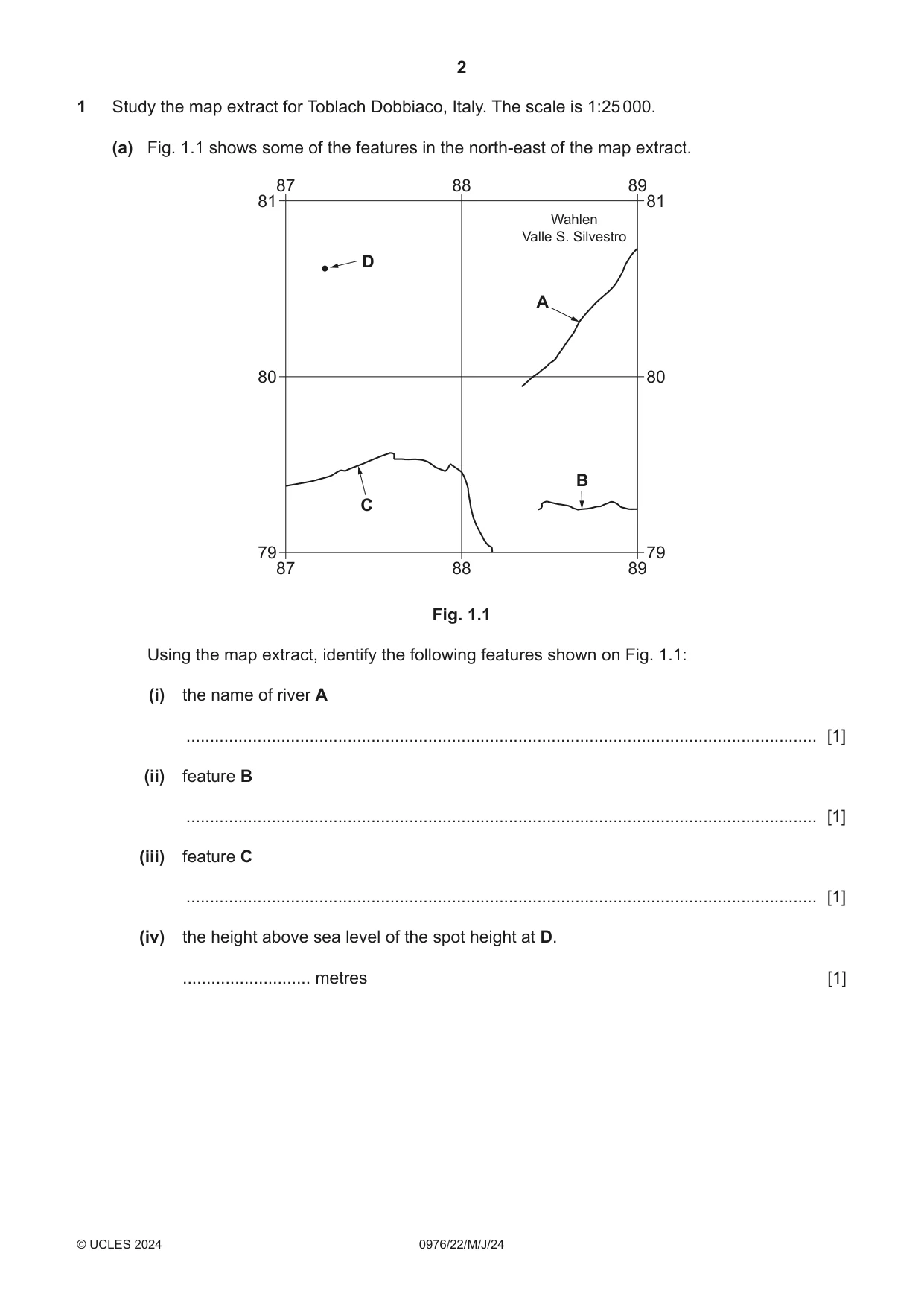 Cambridge IGCSE Geography (9-1) 0976 2024 May/June Paper 2 · Variant 2 question paper, page 2 of 20