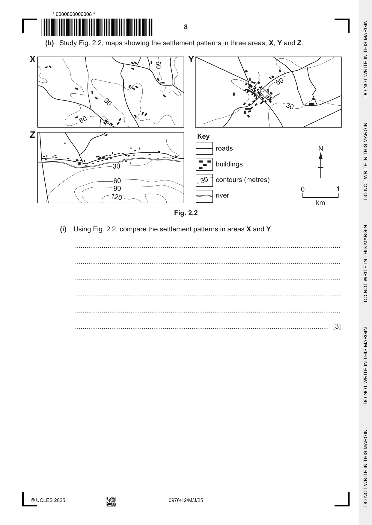 Cambridge IGCSE Geography (9-1) 0976 2025 May/June Paper 1 · Variant 2 question paper, page 8 of 36