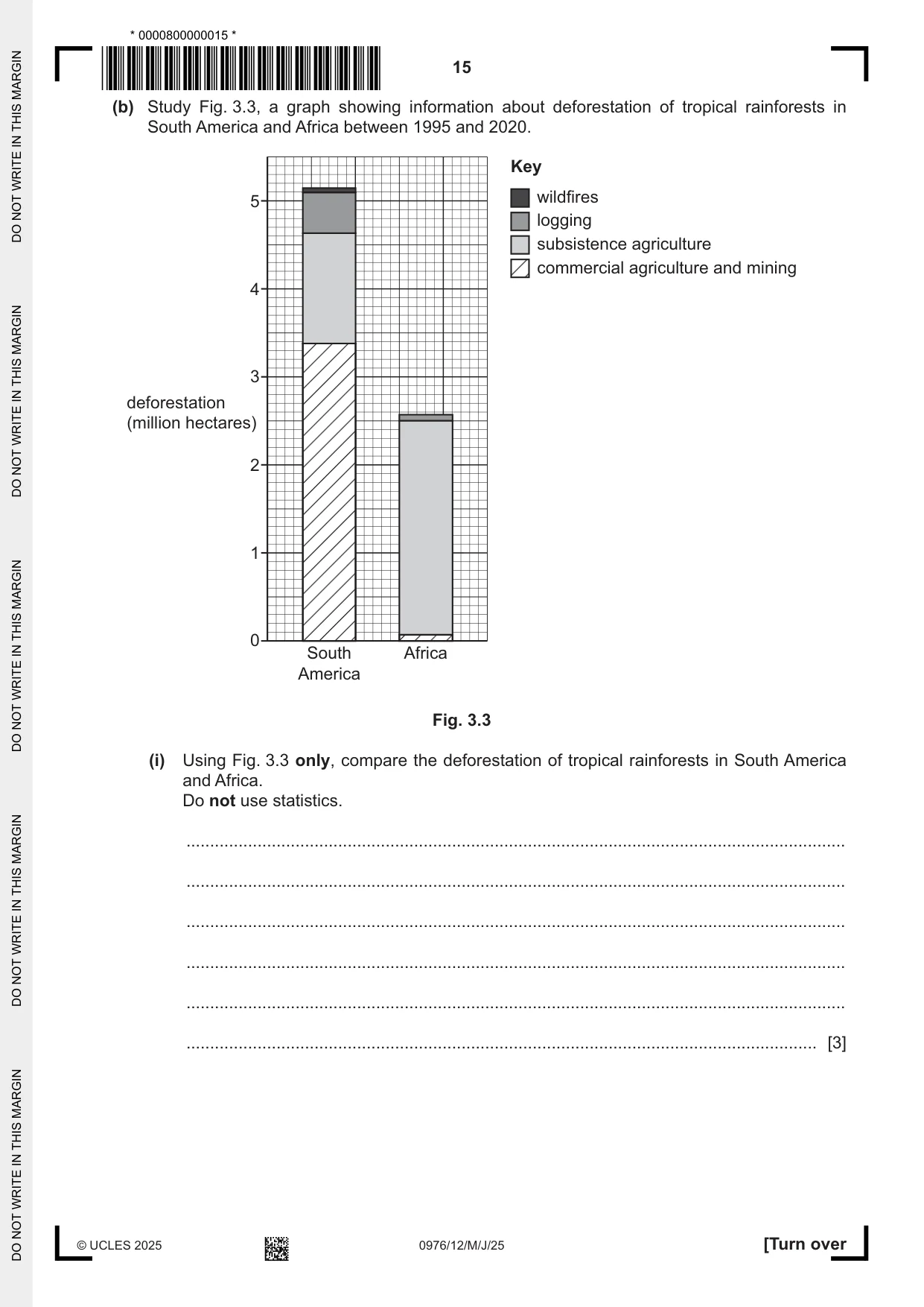 Cambridge IGCSE Geography (9-1) 0976 2025 May/June Paper 1 · Variant 2 question paper, page 15 of 36