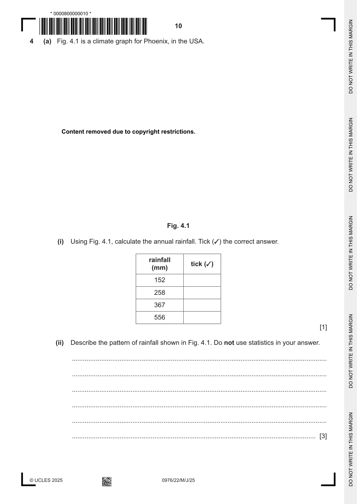 Cambridge IGCSE Geography (9-1) 0976 2025 May/June Paper 2 · Variant 2 question paper, page 10 of 20