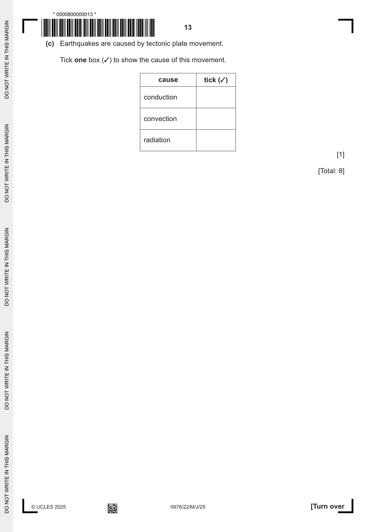 Cambridge IGCSE Geography (9-1) 0976 2025 May/June Paper 2 · Variant 2 question paper, page 13 of 20