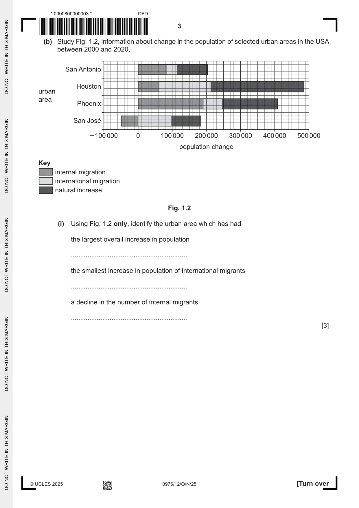 Cambridge IGCSE Geography (9-1) 0976 2025 Oct/Nov Paper 1 · Variant 2 question paper, page 3 of 28