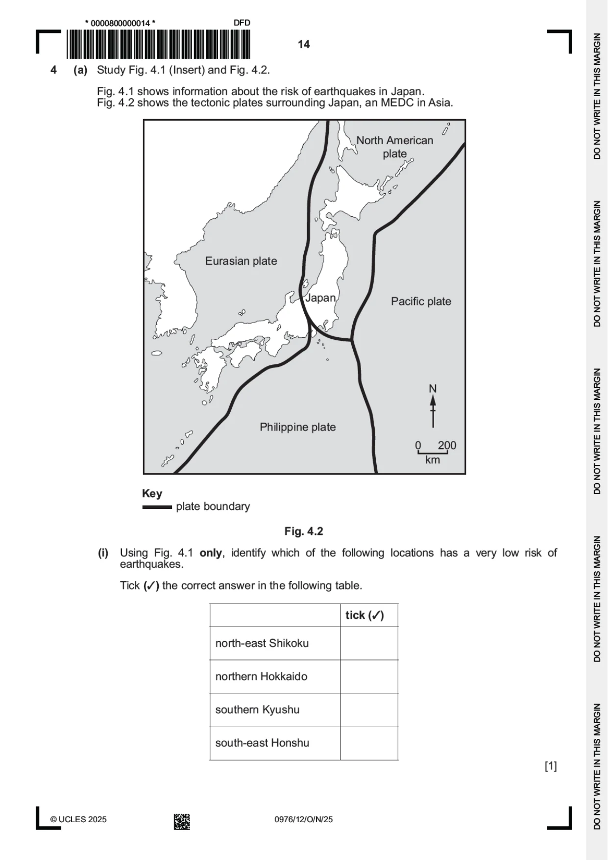 Cambridge IGCSE Geography (9-1) 0976 2025 Oct/Nov Paper 1 · Variant 2 question paper, page 14 of 28