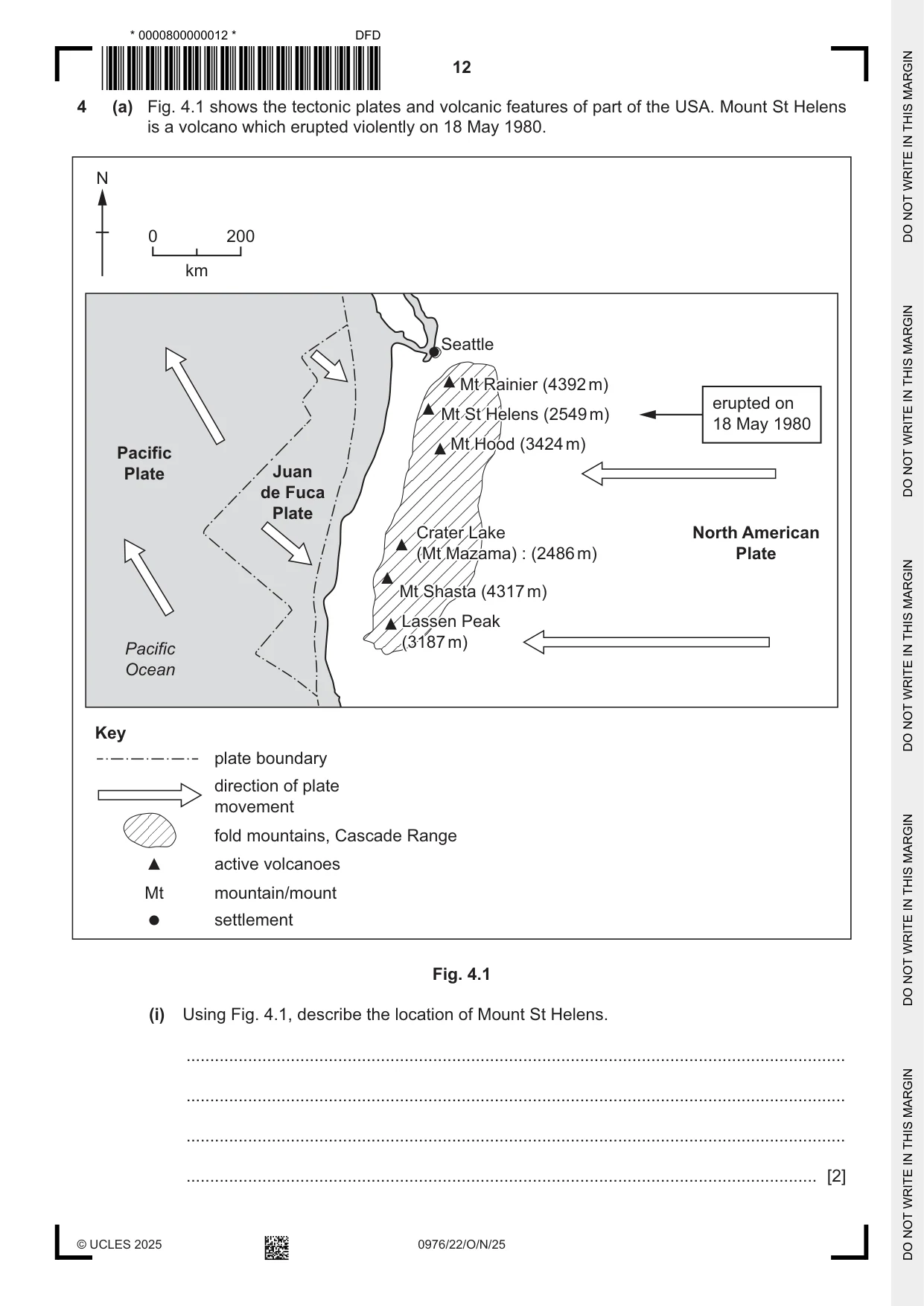 Cambridge IGCSE Geography (9-1) 0976 2025 Oct/Nov Paper 2 · Variant 2 question paper, page 12 of 20