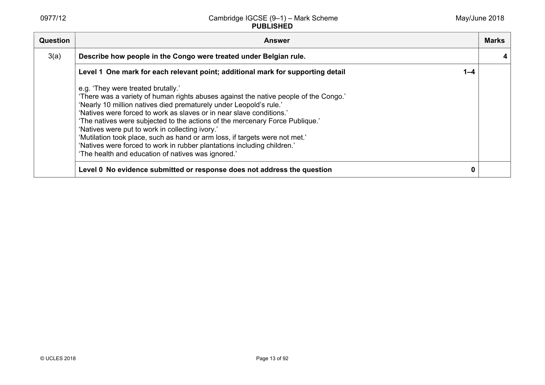 Mark scheme, page 13 of 92