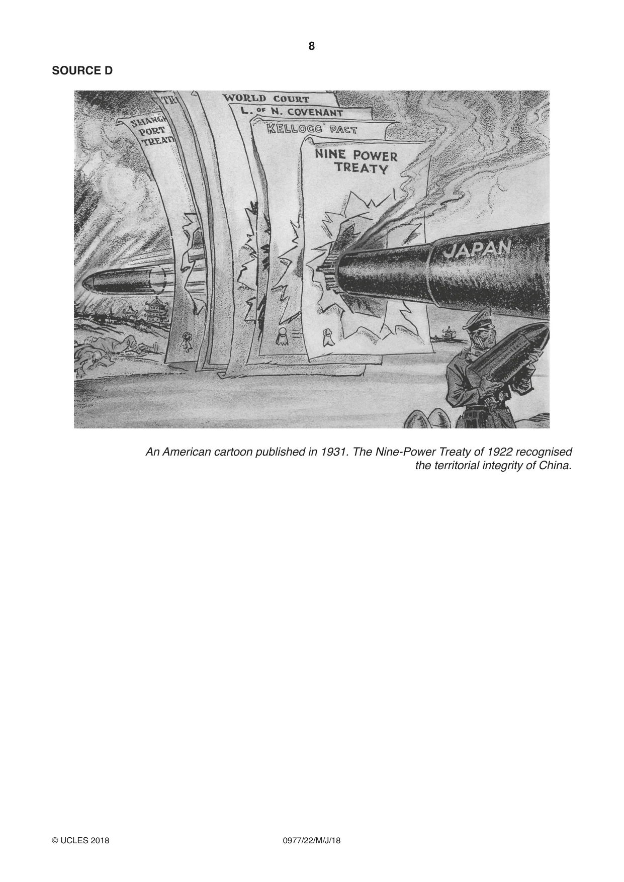 Cambridge IGCSE History (9-1) 0977 2018 May/June Paper 2 · Variant 2 question paper, page 8 of 12