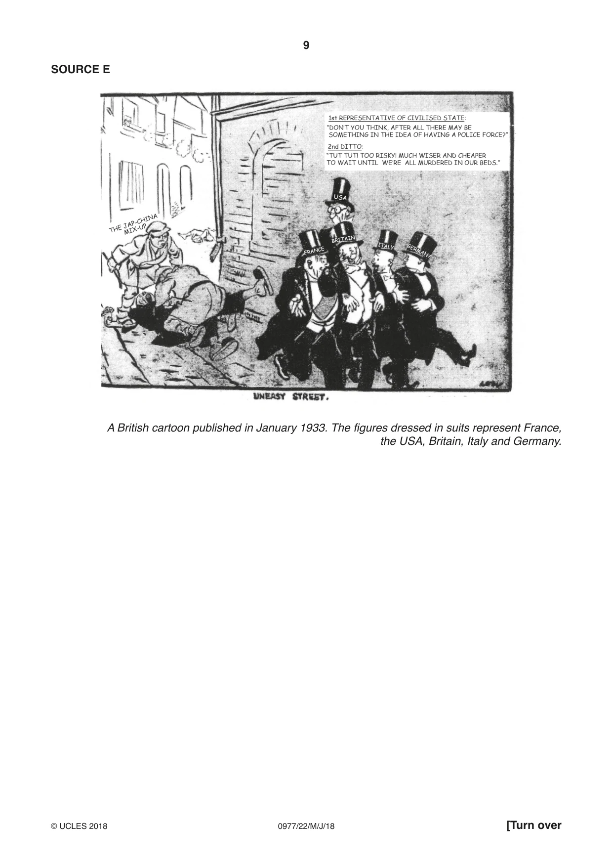 Cambridge IGCSE History (9-1) 0977 2018 May/June Paper 2 · Variant 2 question paper, page 9 of 12