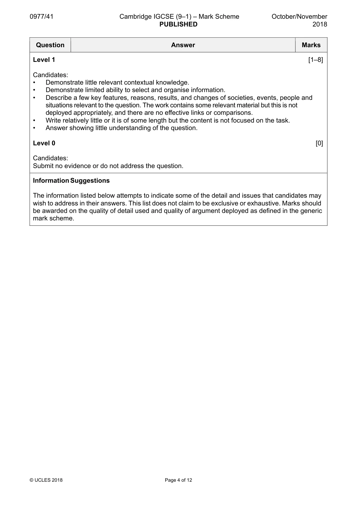 Mark scheme, page 4 of 12
