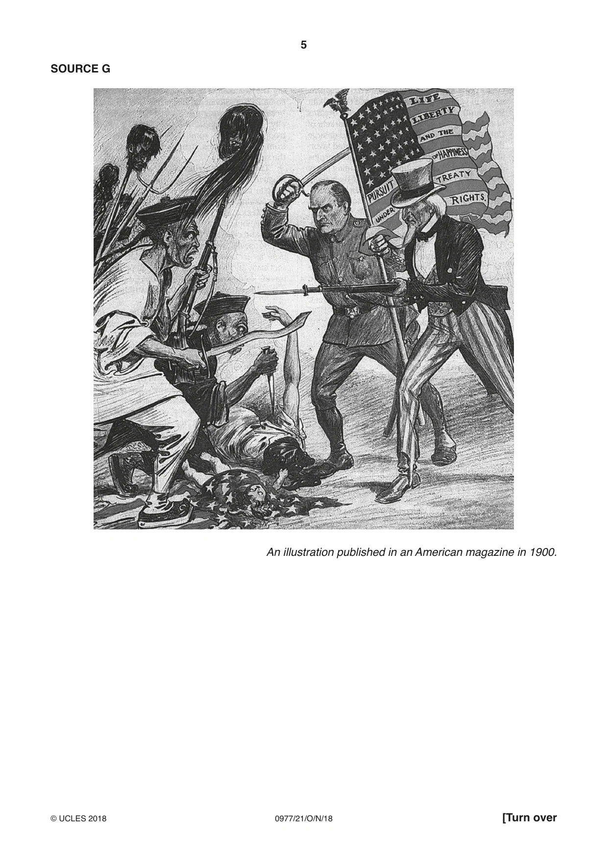 Cambridge IGCSE History (9-1) 0977 2018 Oct/Nov Paper 2 · Variant 1 question paper, page 5 of 12