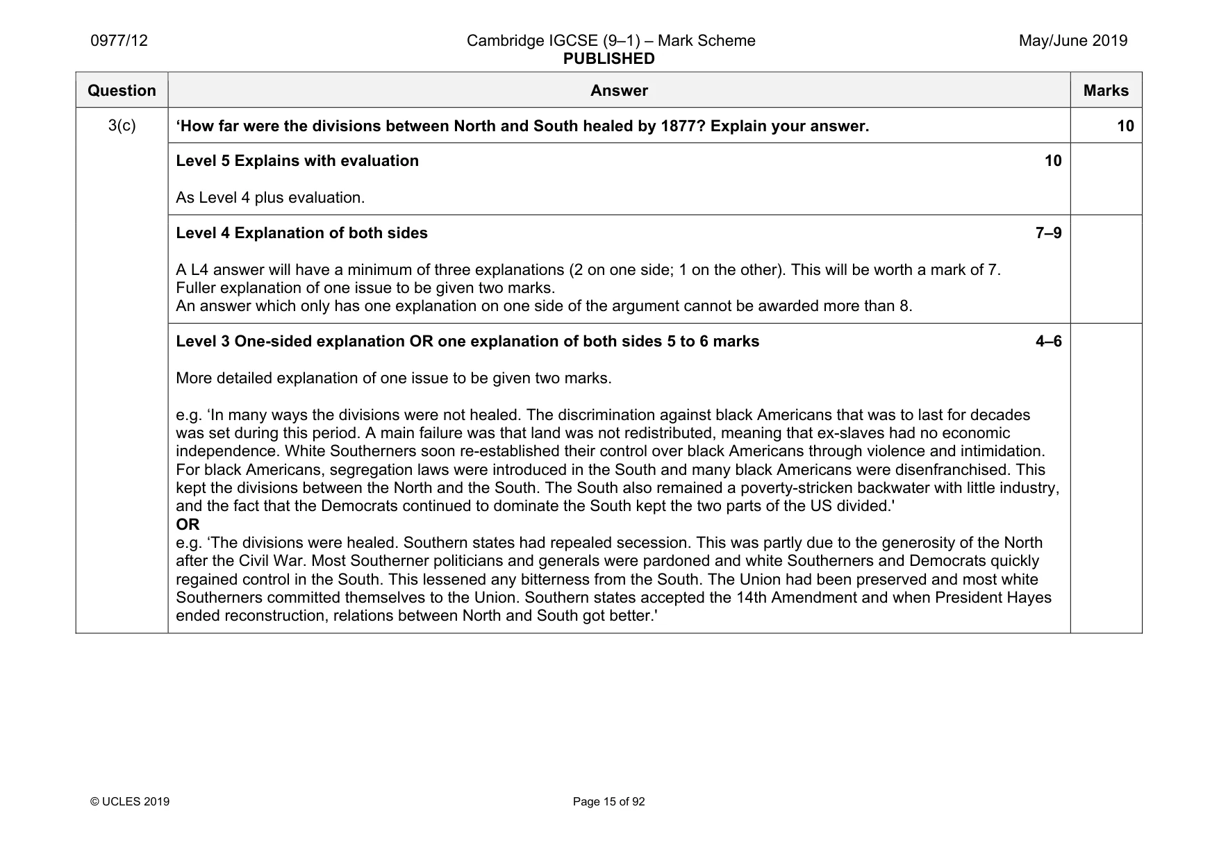 Mark scheme, page 15 of 92