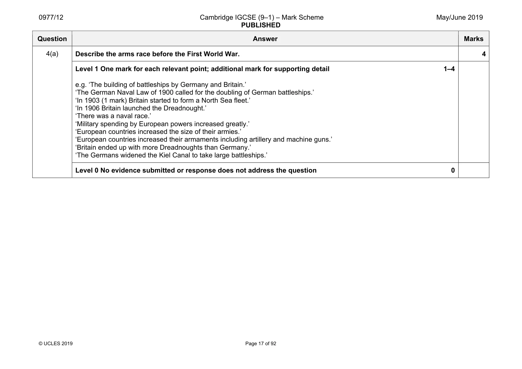 Mark scheme, page 17 of 92