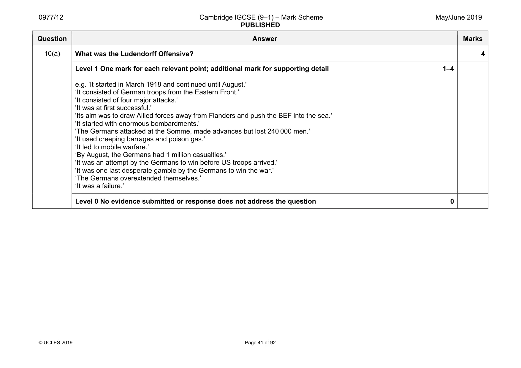 Mark scheme, page 41 of 92