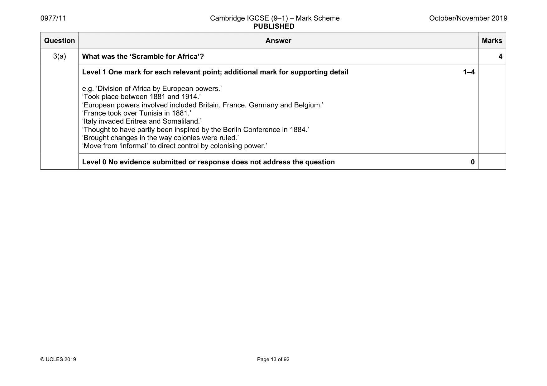Mark scheme, page 13 of 92