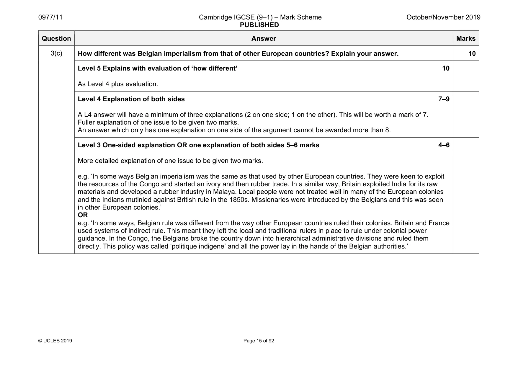 Mark scheme, page 15 of 92
