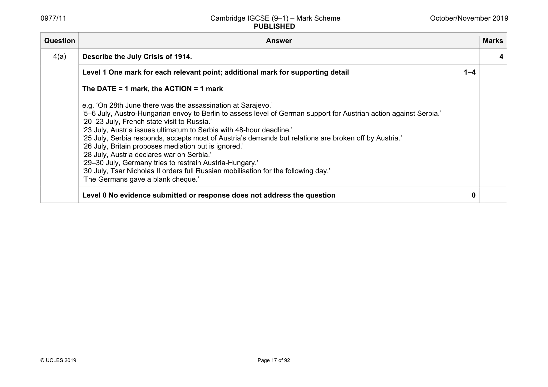 Mark scheme, page 17 of 92