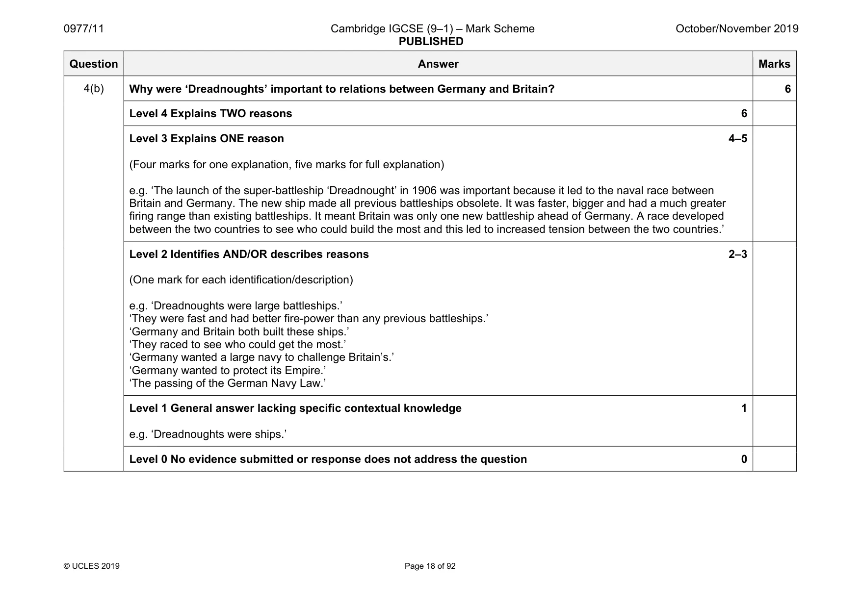 Mark scheme, page 18 of 92