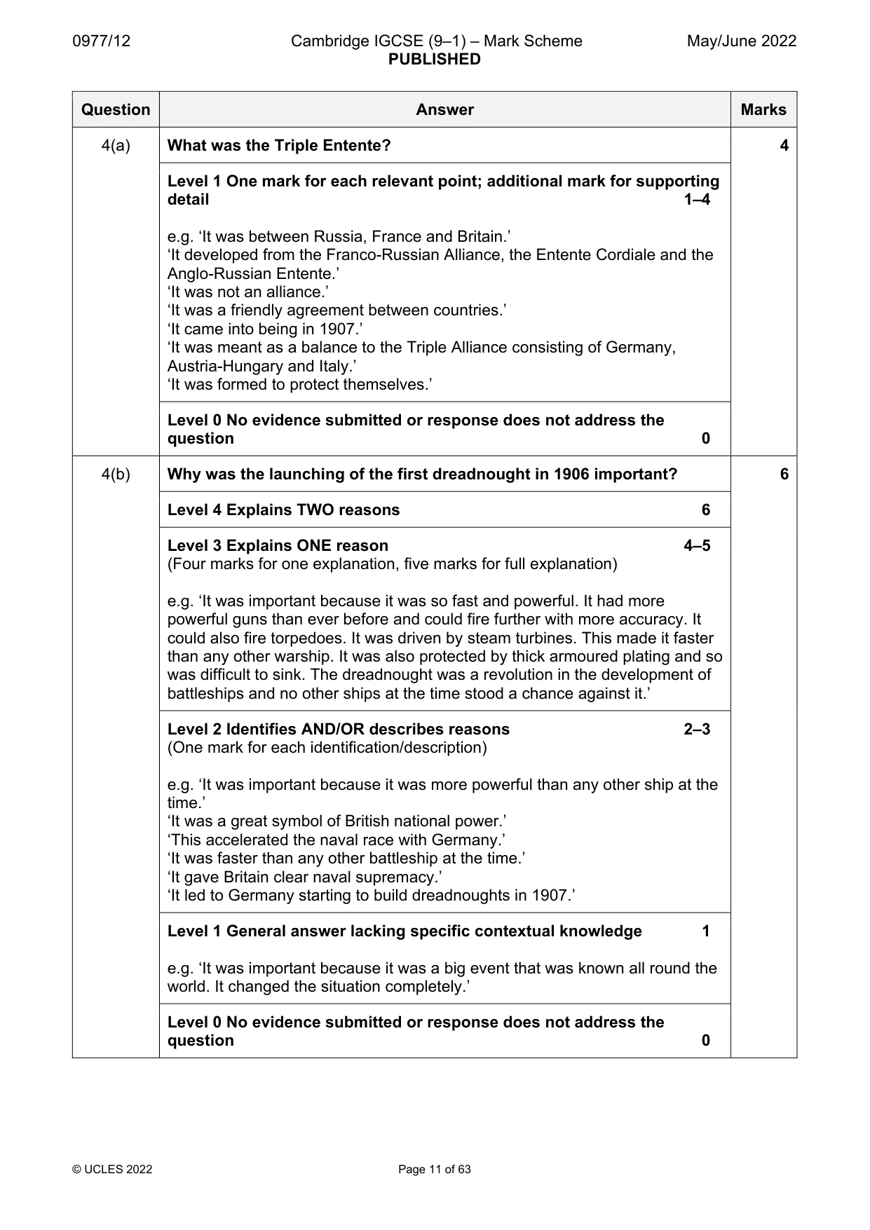 Mark scheme, page 11 of 63