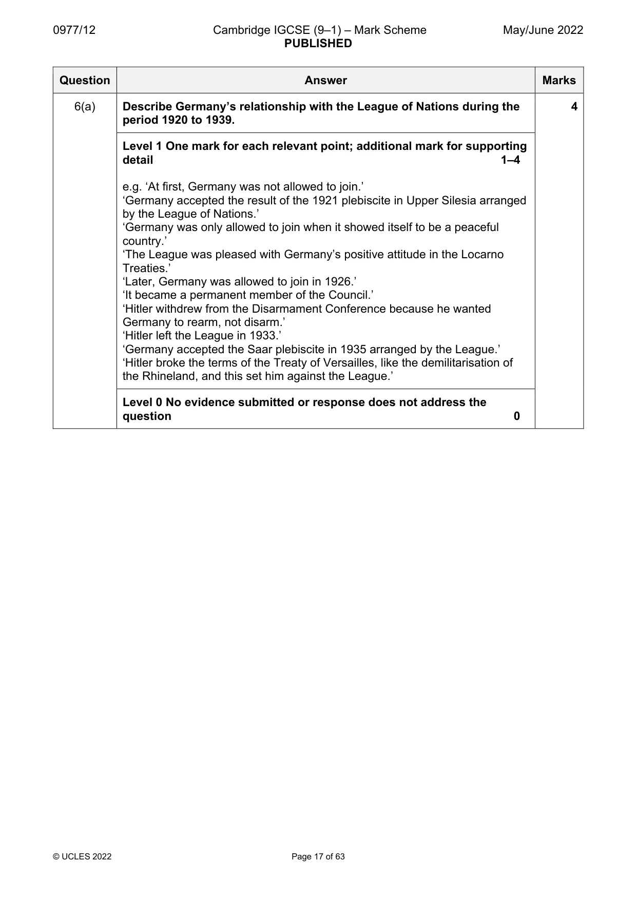 Mark scheme, page 17 of 63