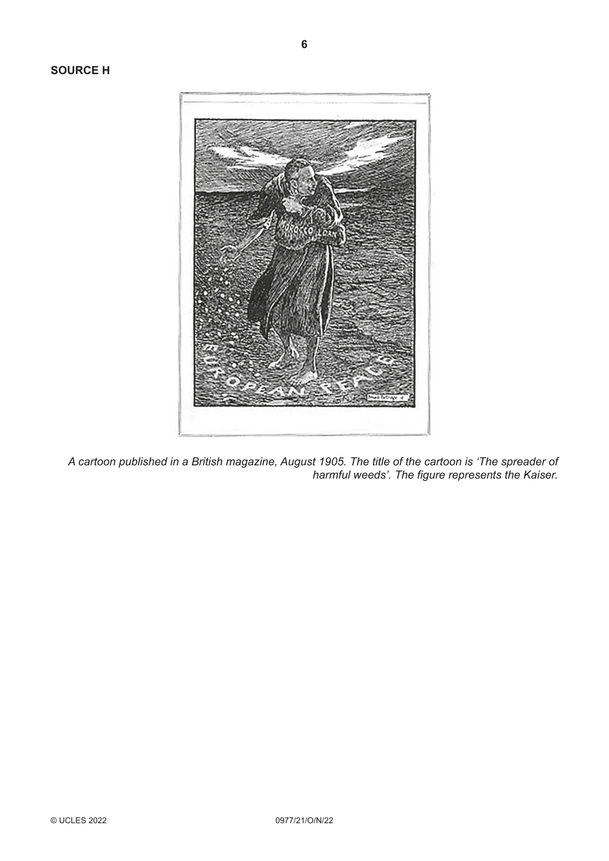 Cambridge IGCSE History (9-1) 0977 2022 Oct/Nov Paper 2 · Variant 1 question paper, page 6 of 12