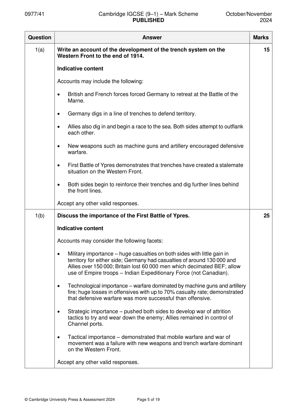 Mark scheme, page 5 of 19
