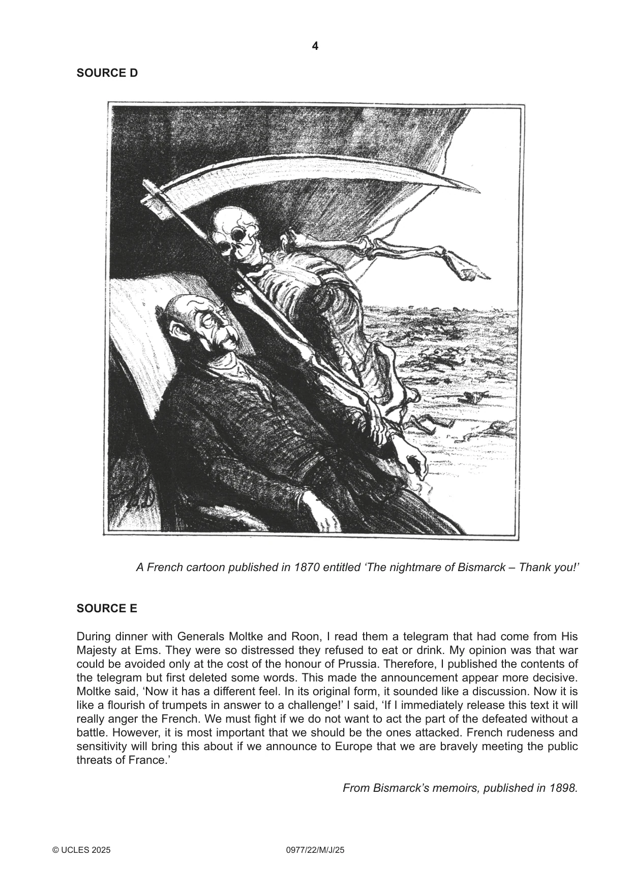Cambridge IGCSE History (9-1) 0977 2025 May/June Paper 2 · Variant 2 question paper, page 4 of 12