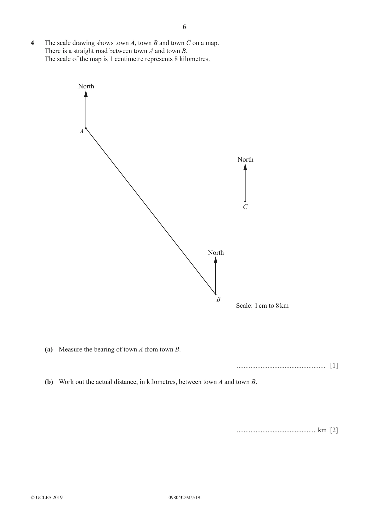 Cambridge IGCSE Mathematics (9-1) 0980 2019 May/June Paper 3 · Variant 2 question paper, page 6 of 16