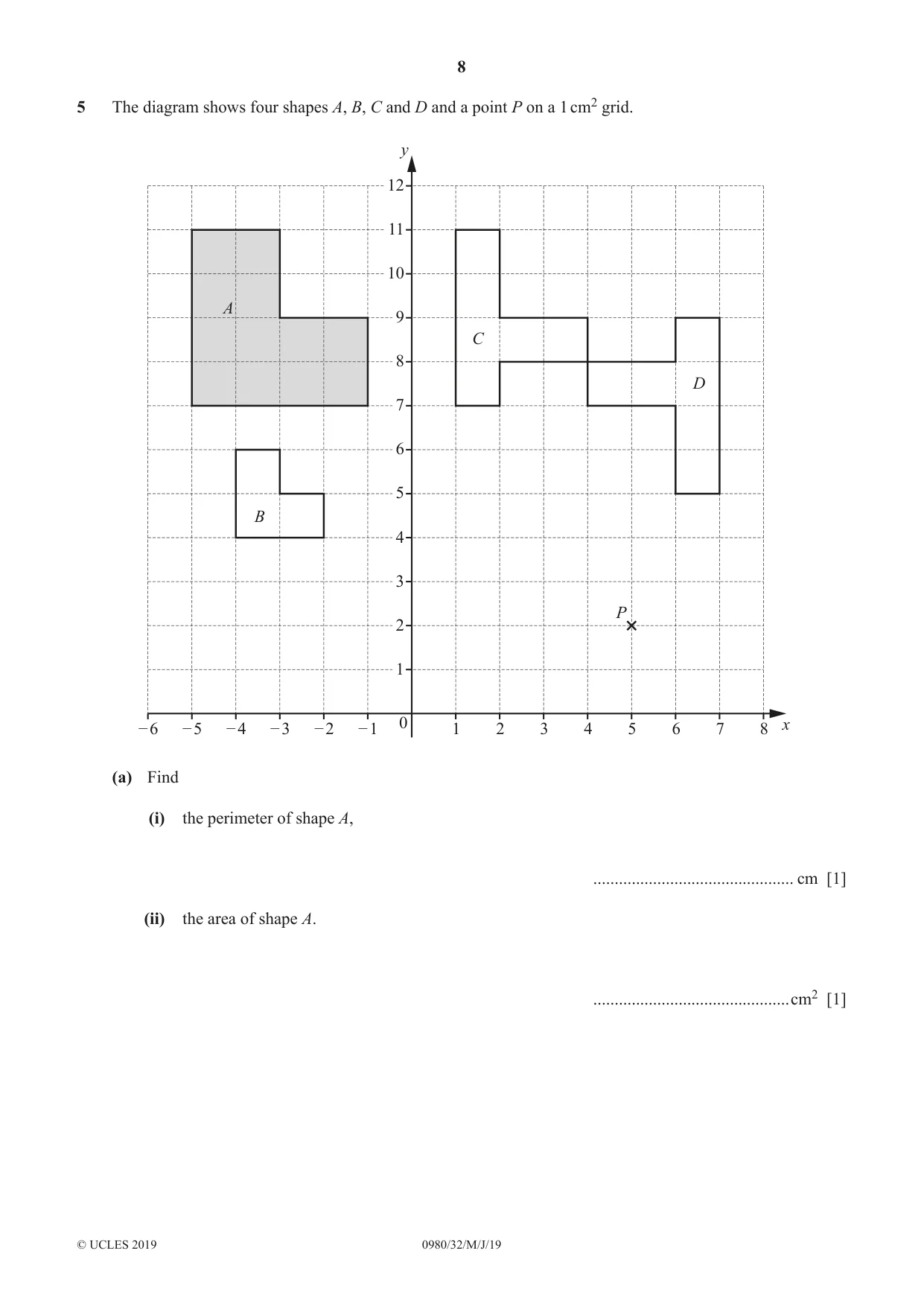 Cambridge IGCSE Mathematics (9-1) 0980 2019 May/June Paper 3 · Variant 2 question paper, page 8 of 16