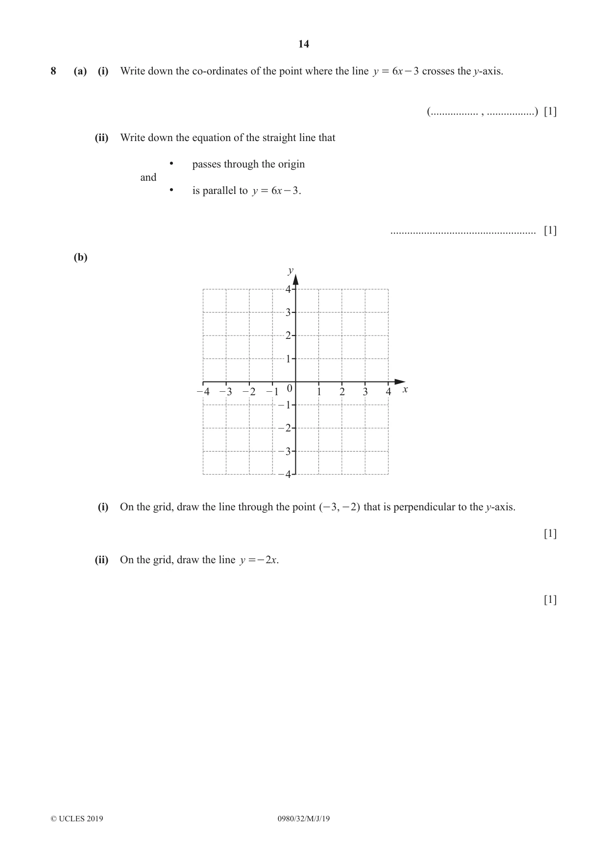 Cambridge IGCSE Mathematics (9-1) 0980 2019 May/June Paper 3 · Variant 2 question paper, page 14 of 16