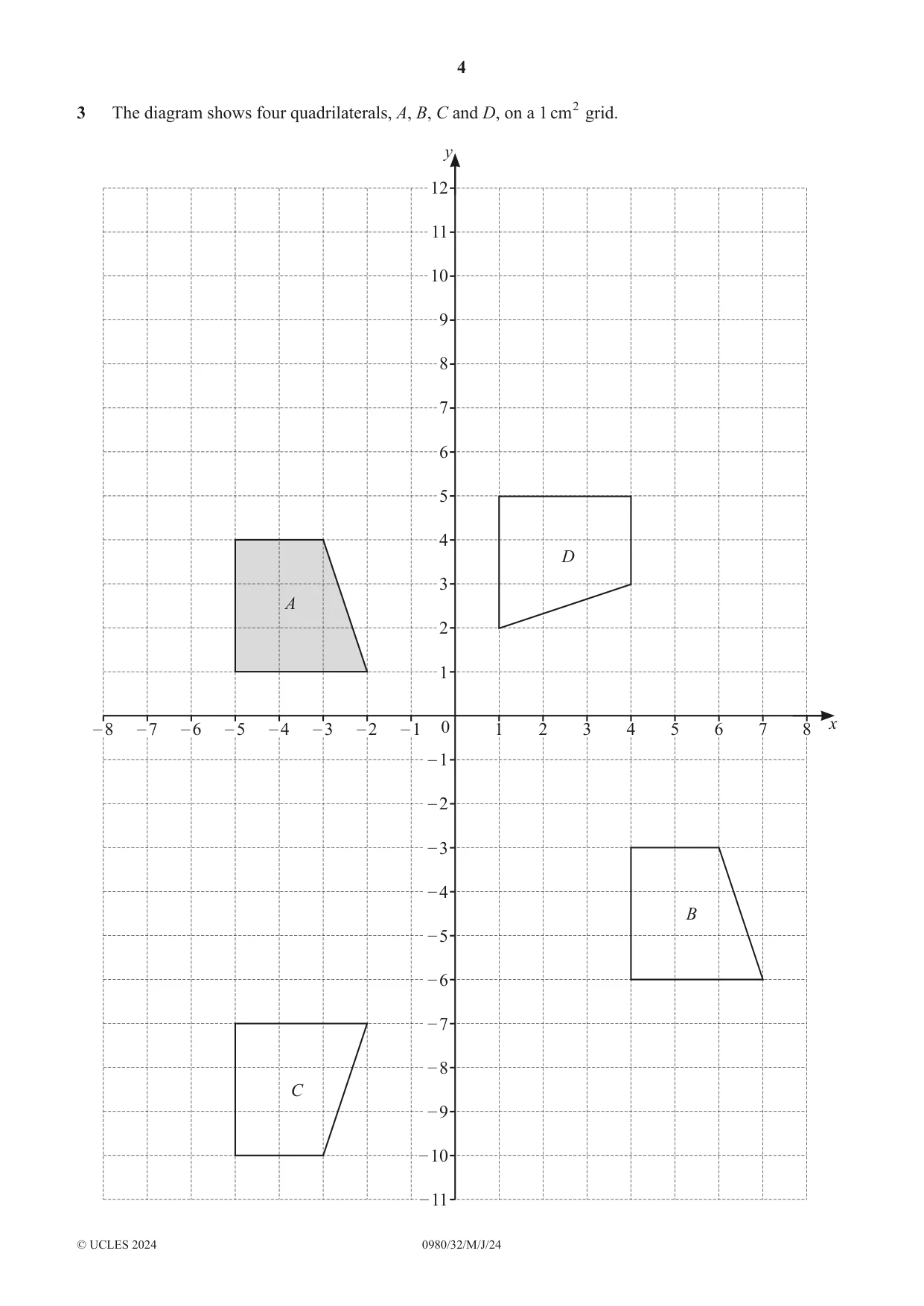 Cambridge IGCSE Mathematics (9-1) 0980 2024 May/June Paper 3 · Variant 2 question paper, page 4 of 16