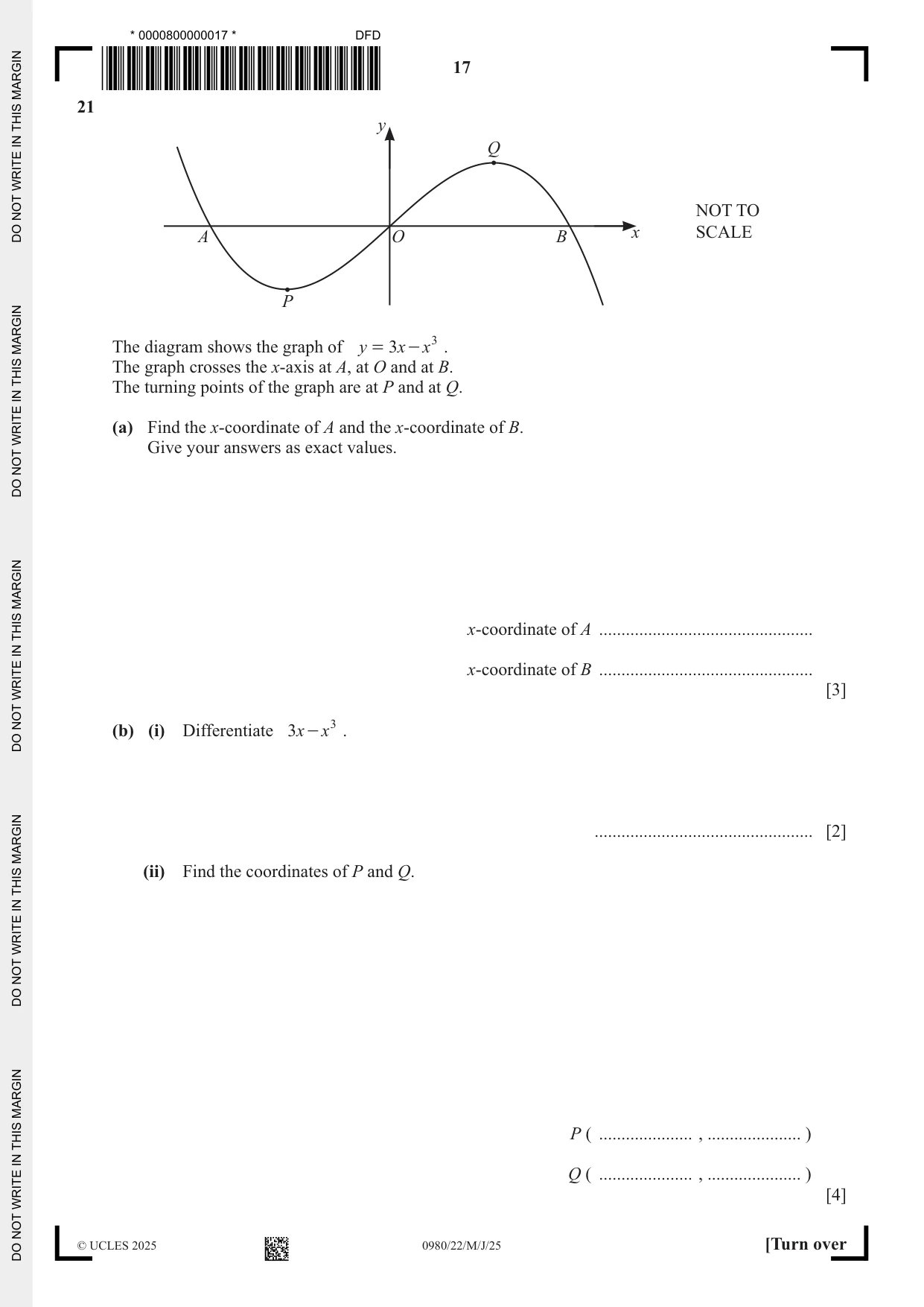 Cambridge IGCSE Mathematics (9-1) 0980 2025 May/June Paper 2 · Variant 2 question paper, page 17 of 20