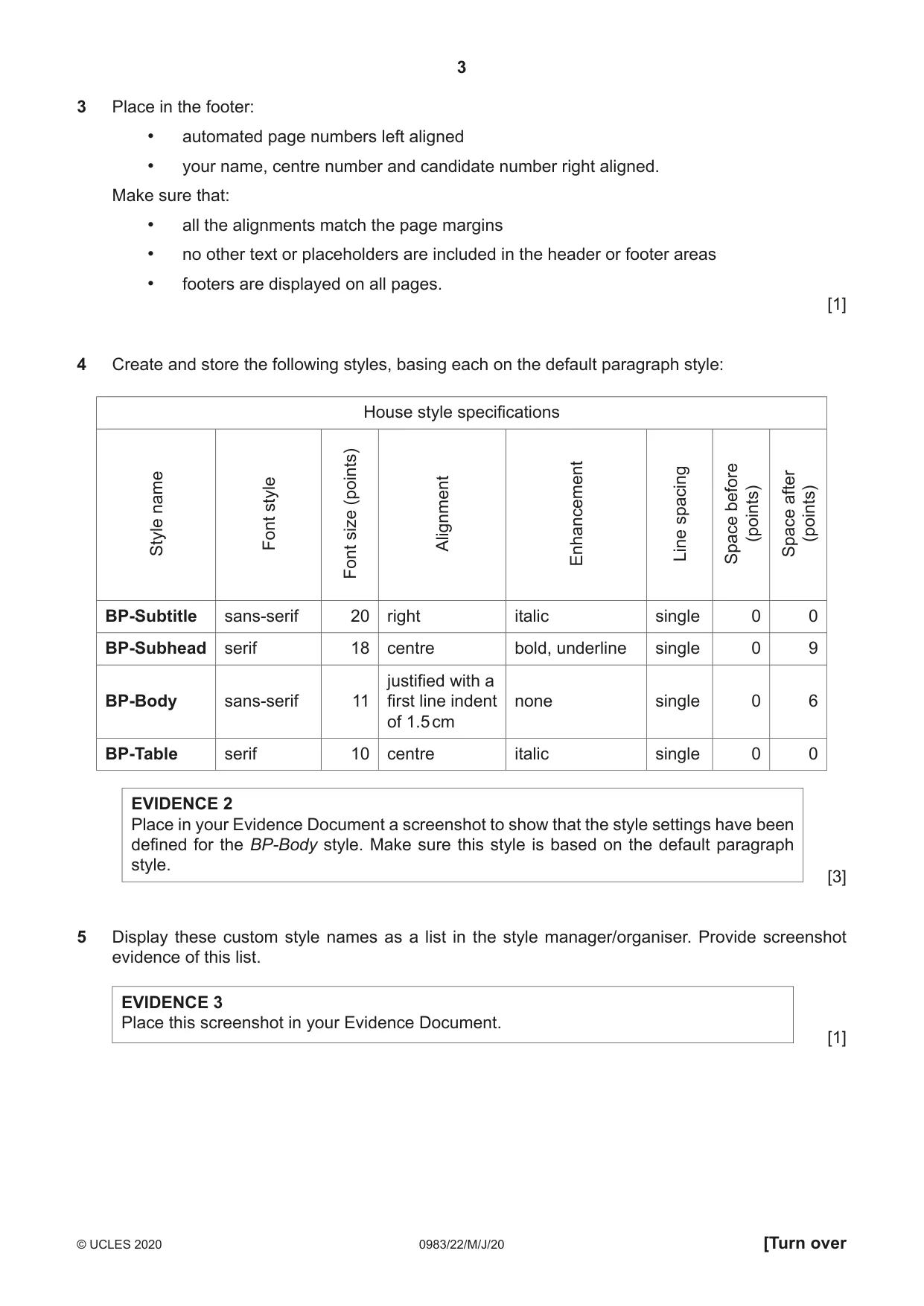 Cambridge IGCSE Information and Communication Technology (9-1) 0983 2020 May/June Paper 2 · Variant 2 question paper, page 3 of 16