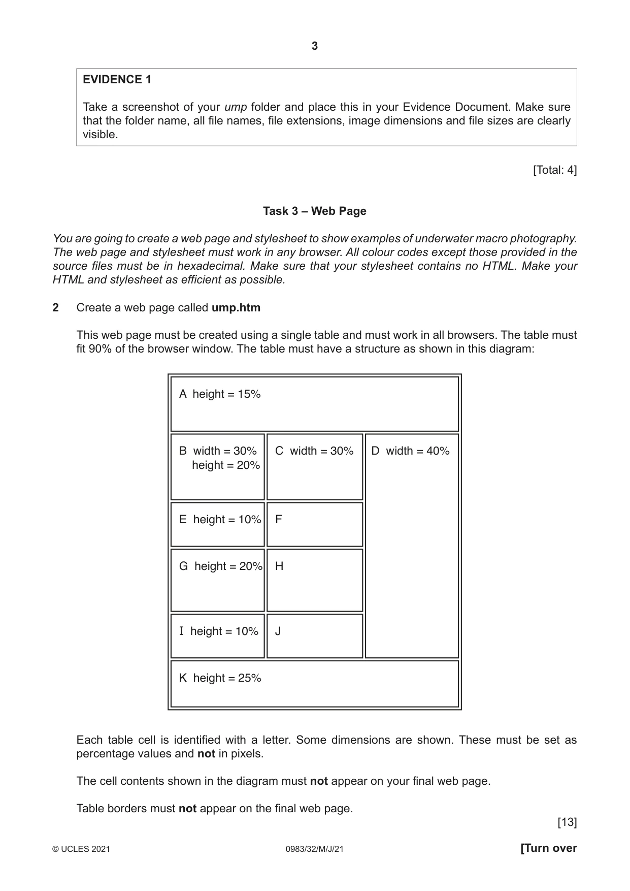 Cambridge IGCSE Information and Communication Technology (9-1) 0983 2021 May/June Paper 3 · Variant 2 question paper, page 3 of 12