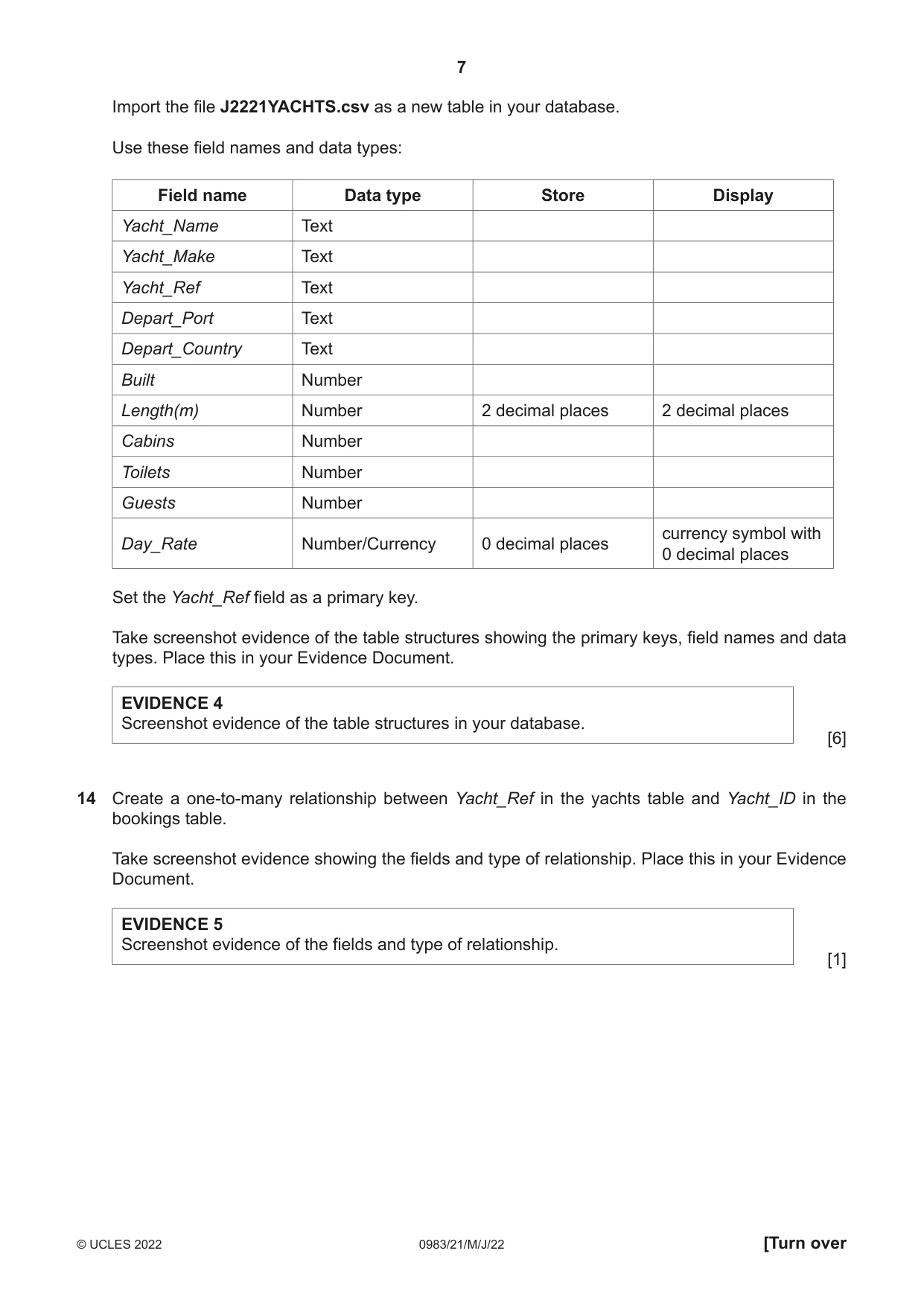 Cambridge IGCSE Information and Communication Technology (9-1) 0983 2022 May/June Paper 2 · Variant 1 question paper, page 7 of 16