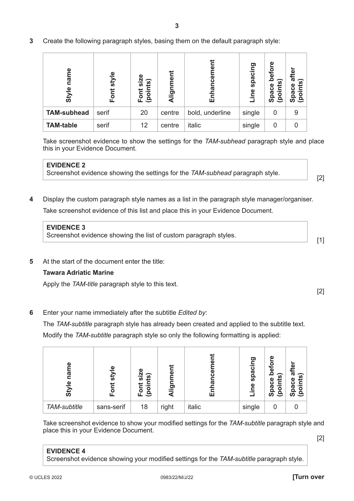 Cambridge IGCSE Information and Communication Technology (9-1) 0983 2022 May/June Paper 2 · Variant 2 question paper, page 3 of 12