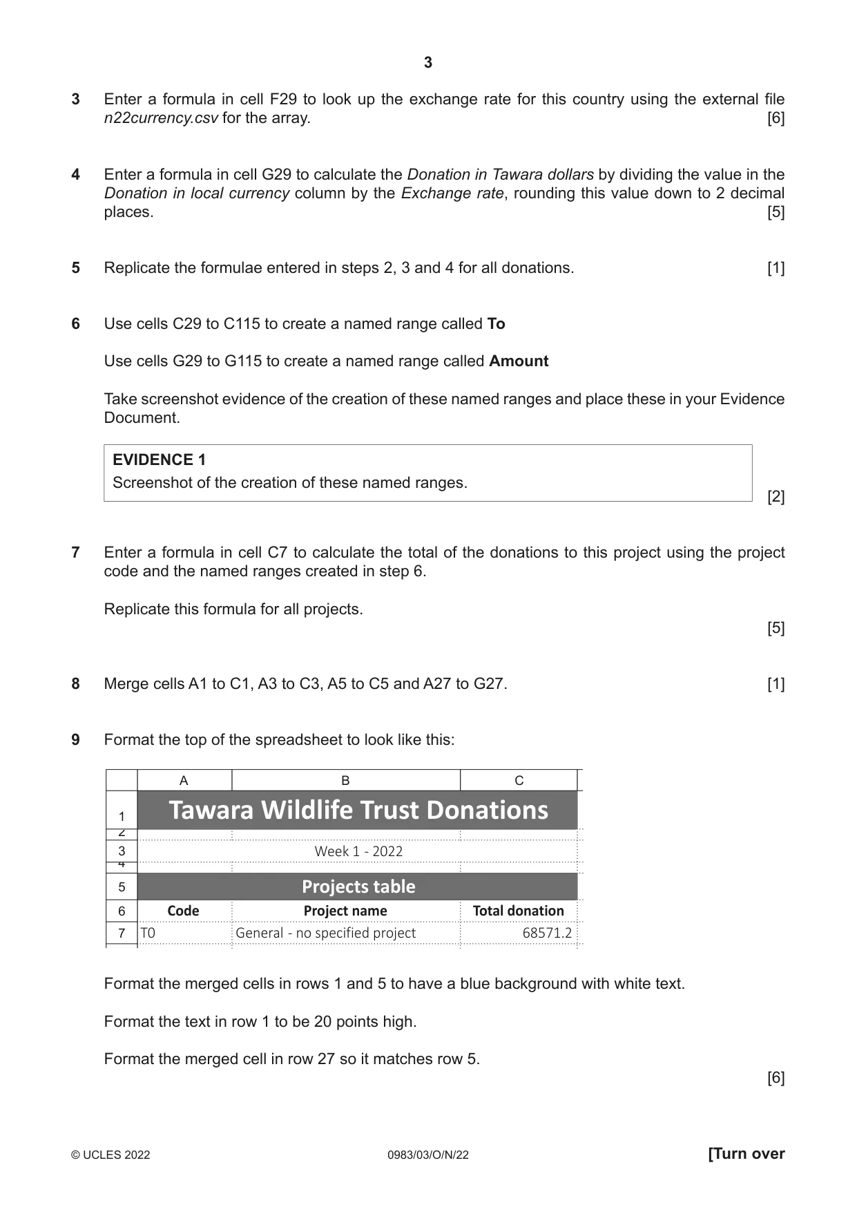 Cambridge IGCSE Information and Communication Technology (9-1) 0983 2022 Oct/Nov Paper 3 · Variant 0 question paper, page 3 of 8
