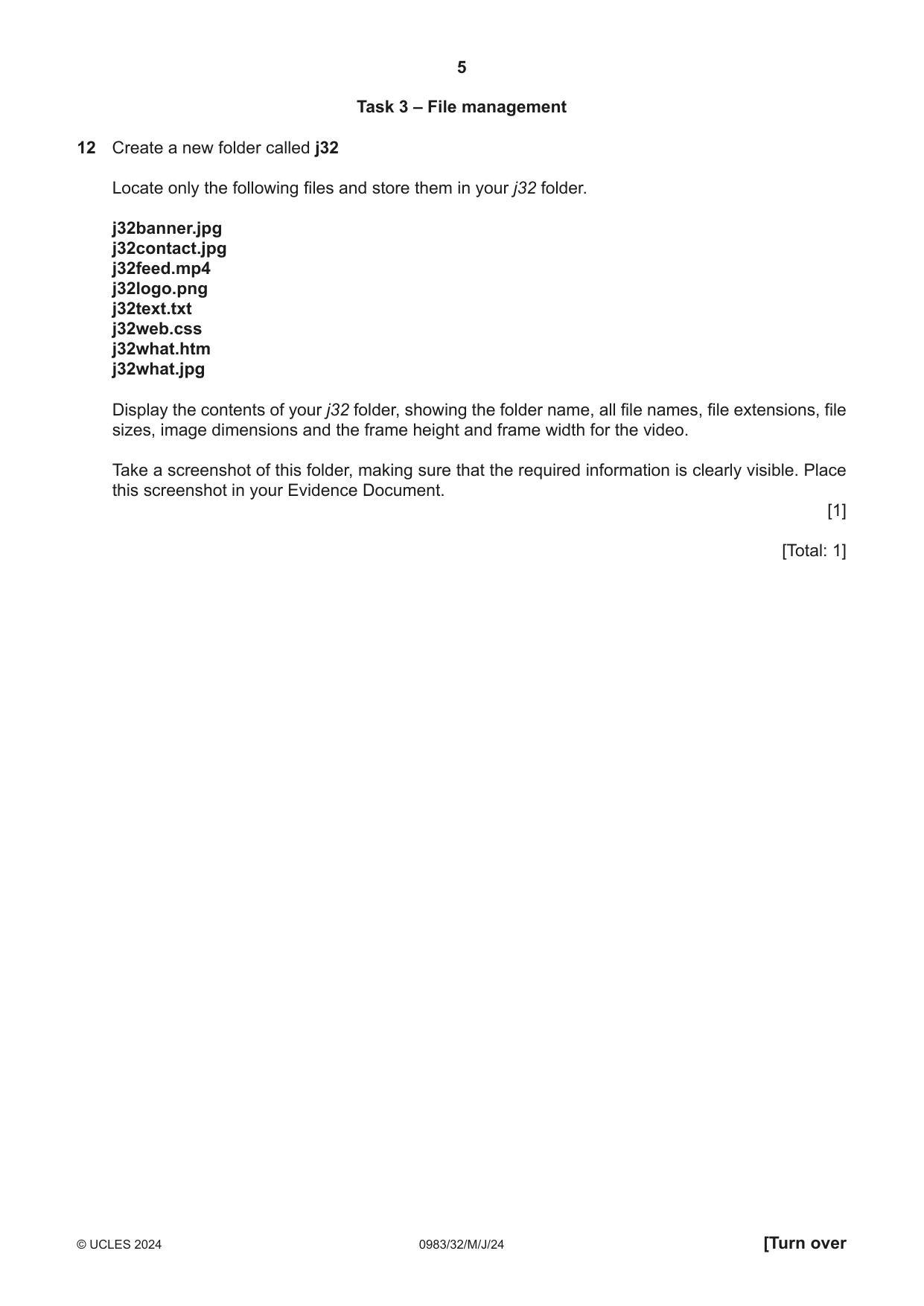 Cambridge IGCSE Information and Communication Technology (9-1) 0983 2024 May/June Paper 3 · Variant 2 question paper, page 5 of 8