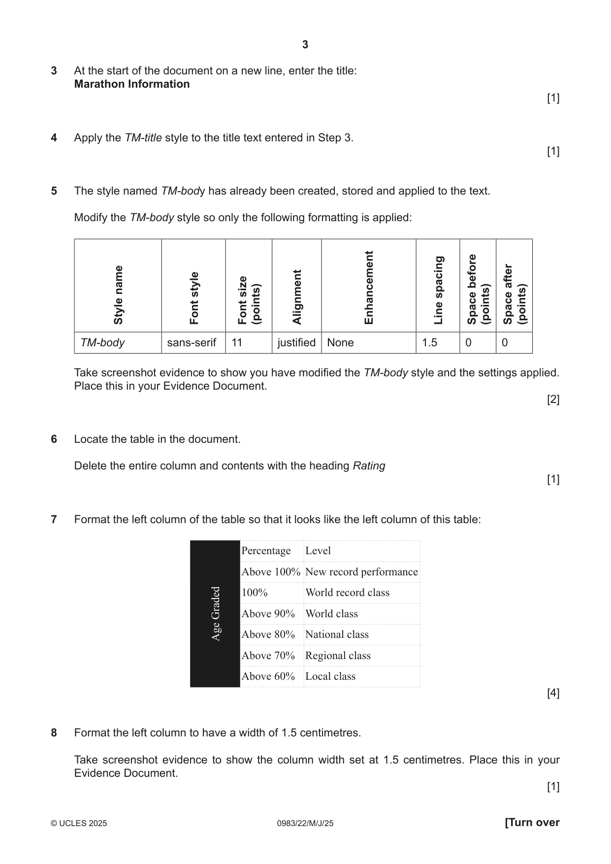 Cambridge IGCSE Information and Communication Technology (9-1) 0983 2025 May/June Paper 2 · Variant 2 question paper, page 3 of 12