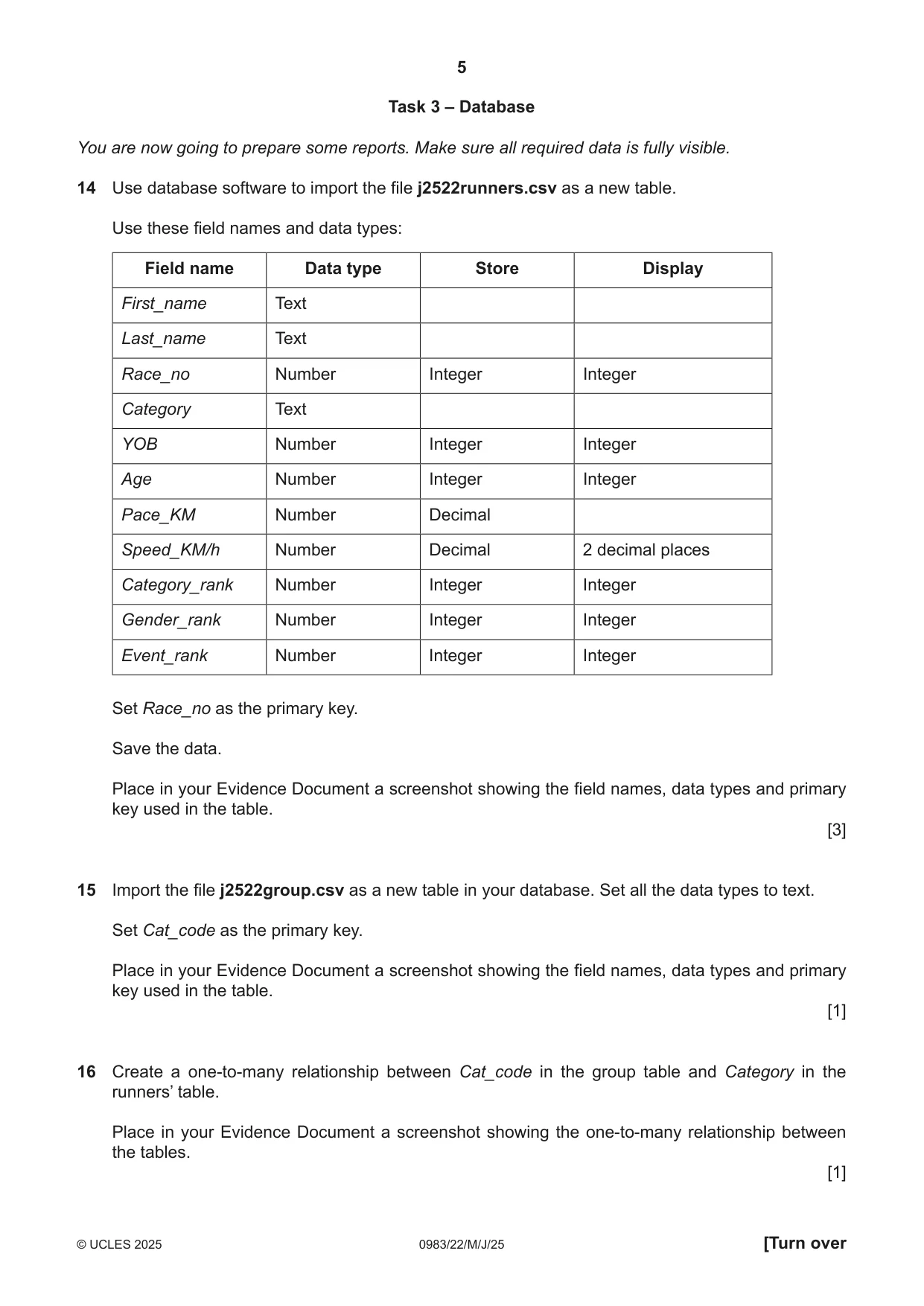 Cambridge IGCSE Information and Communication Technology (9-1) 0983 2025 May/June Paper 2 · Variant 2 question paper, page 5 of 12