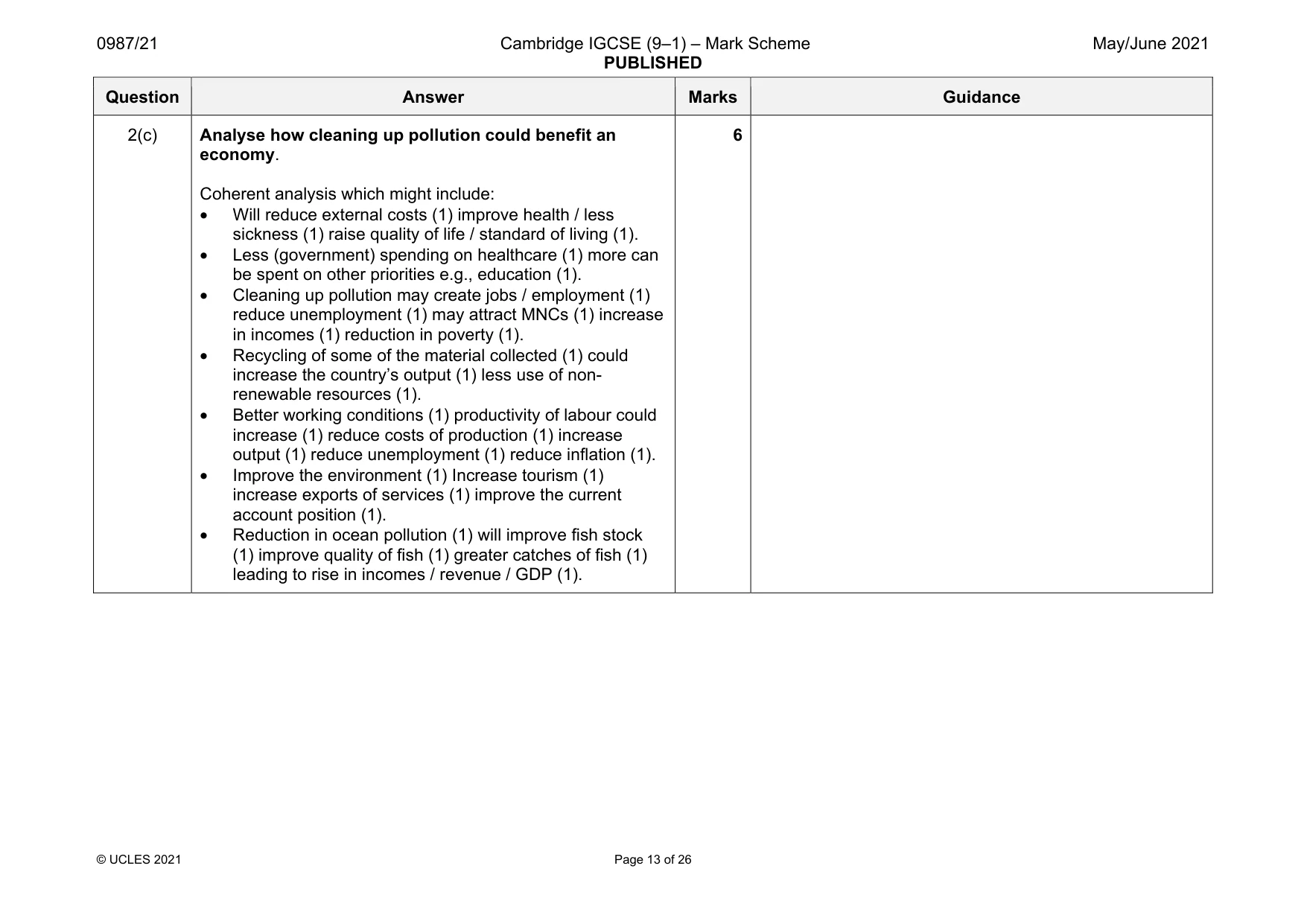 Mark scheme, page 13 of 26