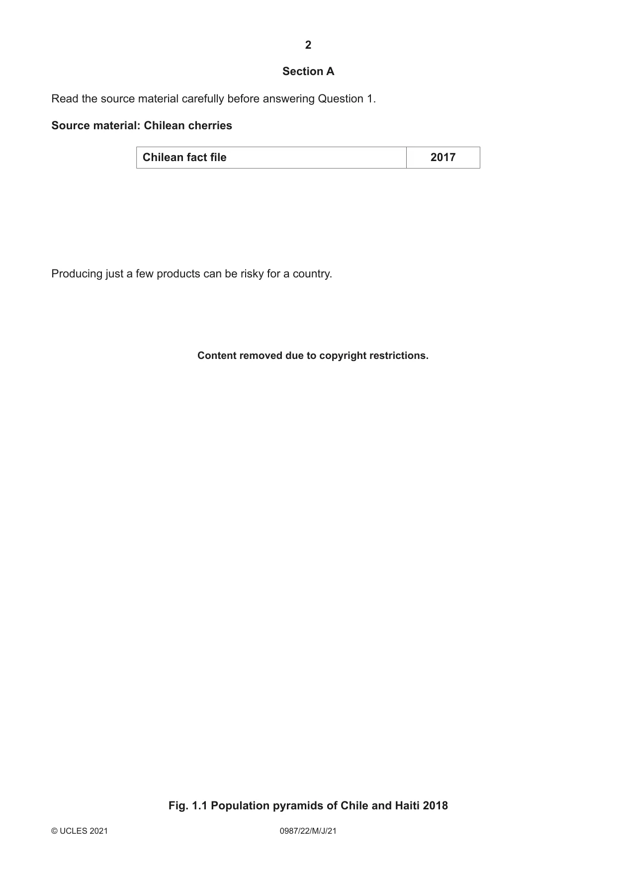 Cambridge IGCSE Economics (9-1) 0987 2021 May/June Paper 2 · Variant 2 question paper, page 2 of 8