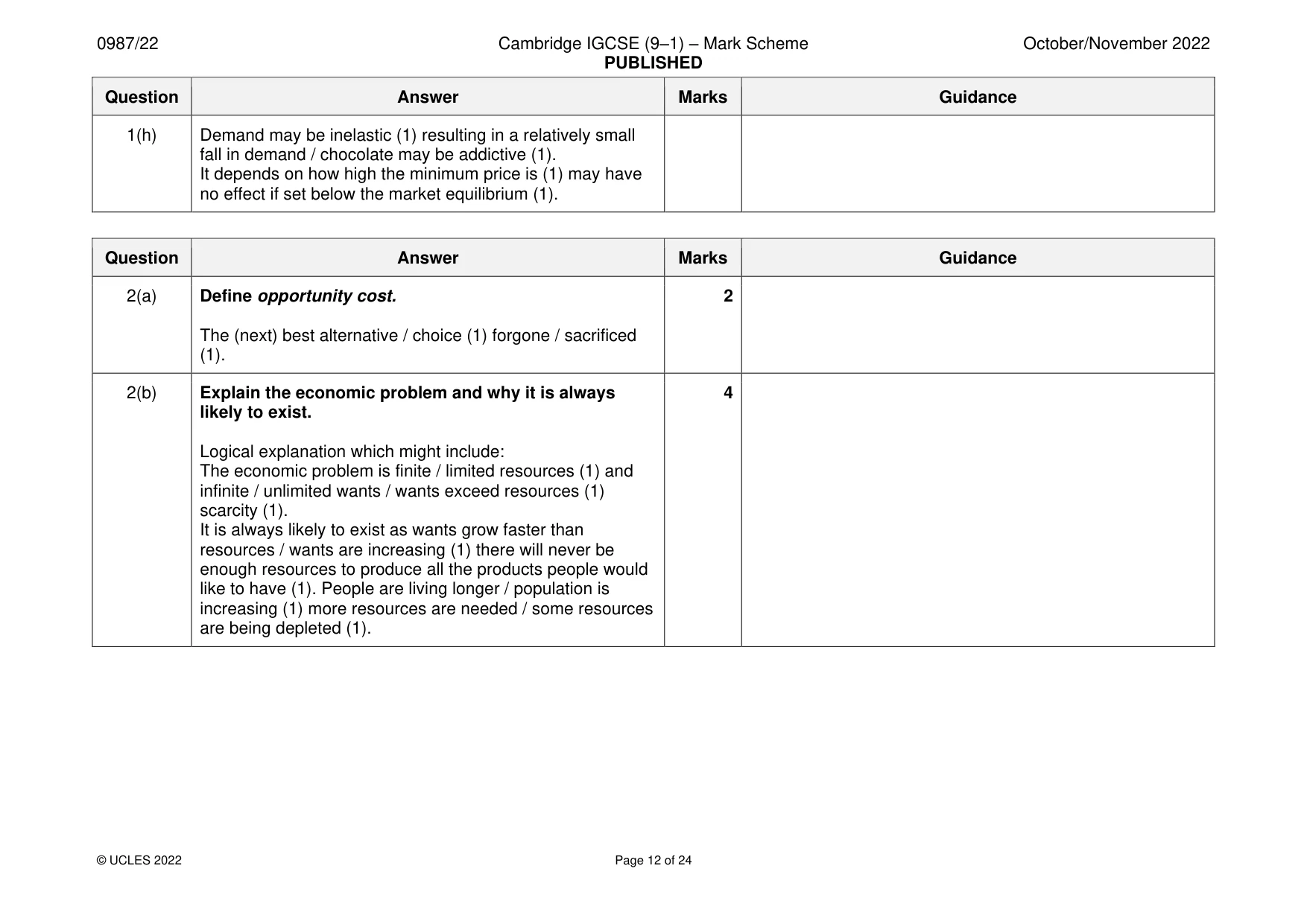 Mark scheme, page 12 of 24