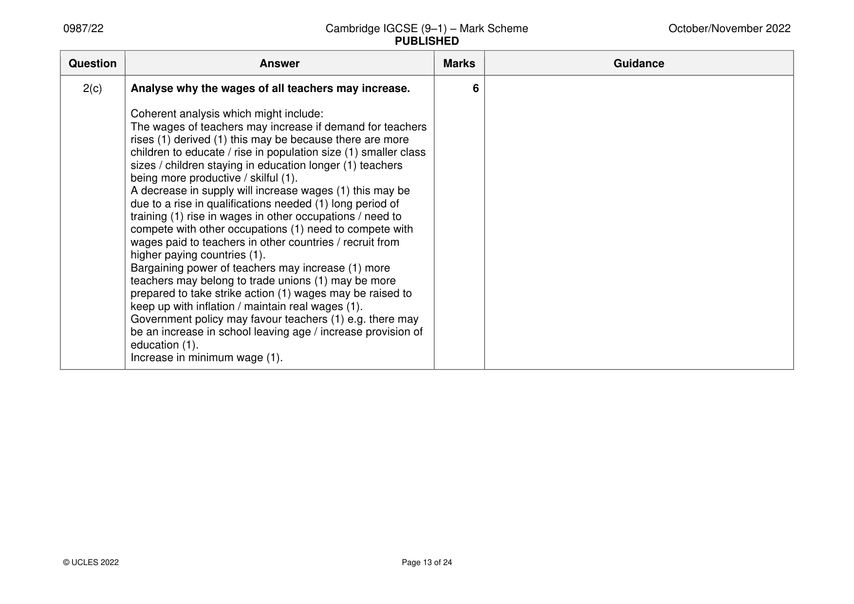 Mark scheme, page 13 of 24