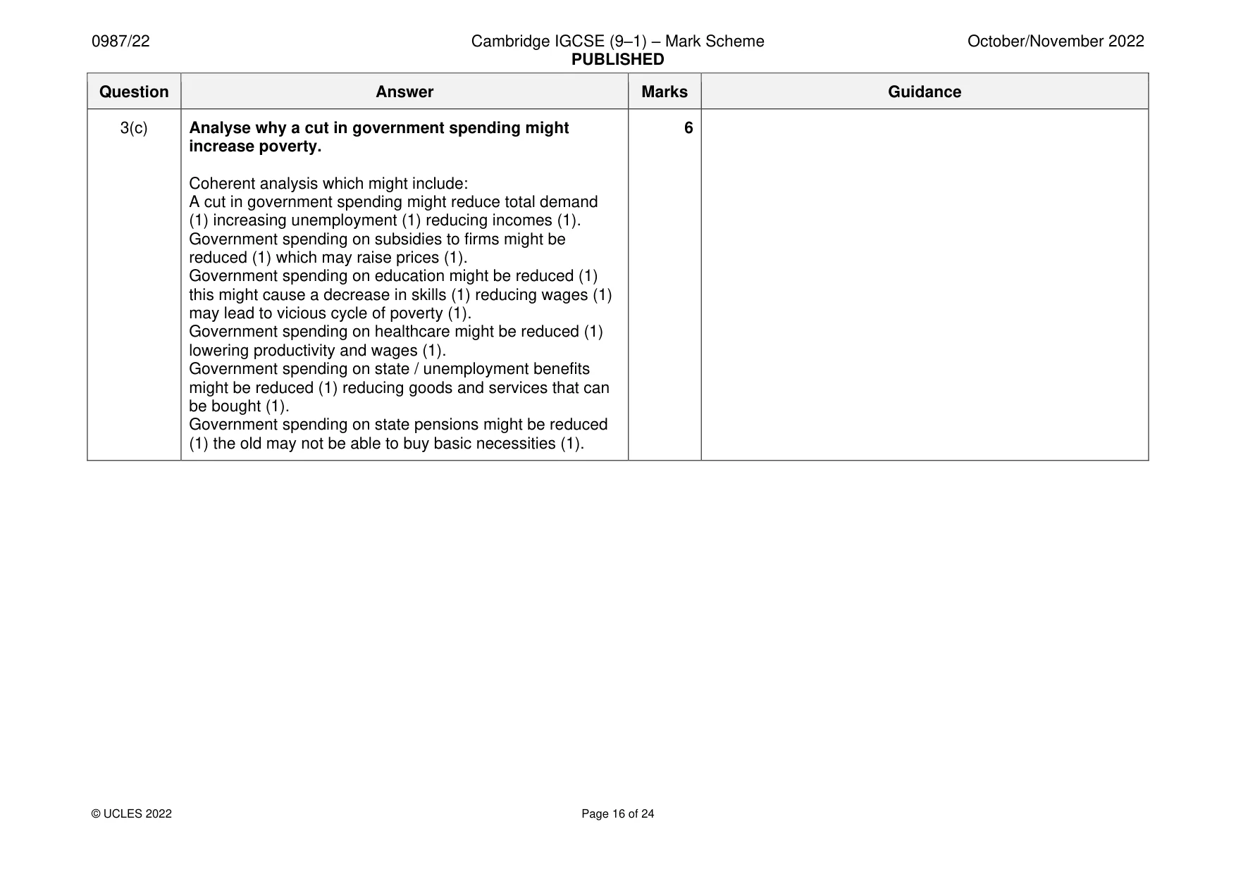 Mark scheme, page 16 of 24