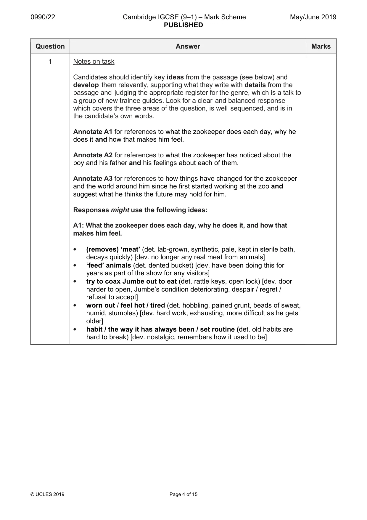 Mark scheme, page 4 of 15