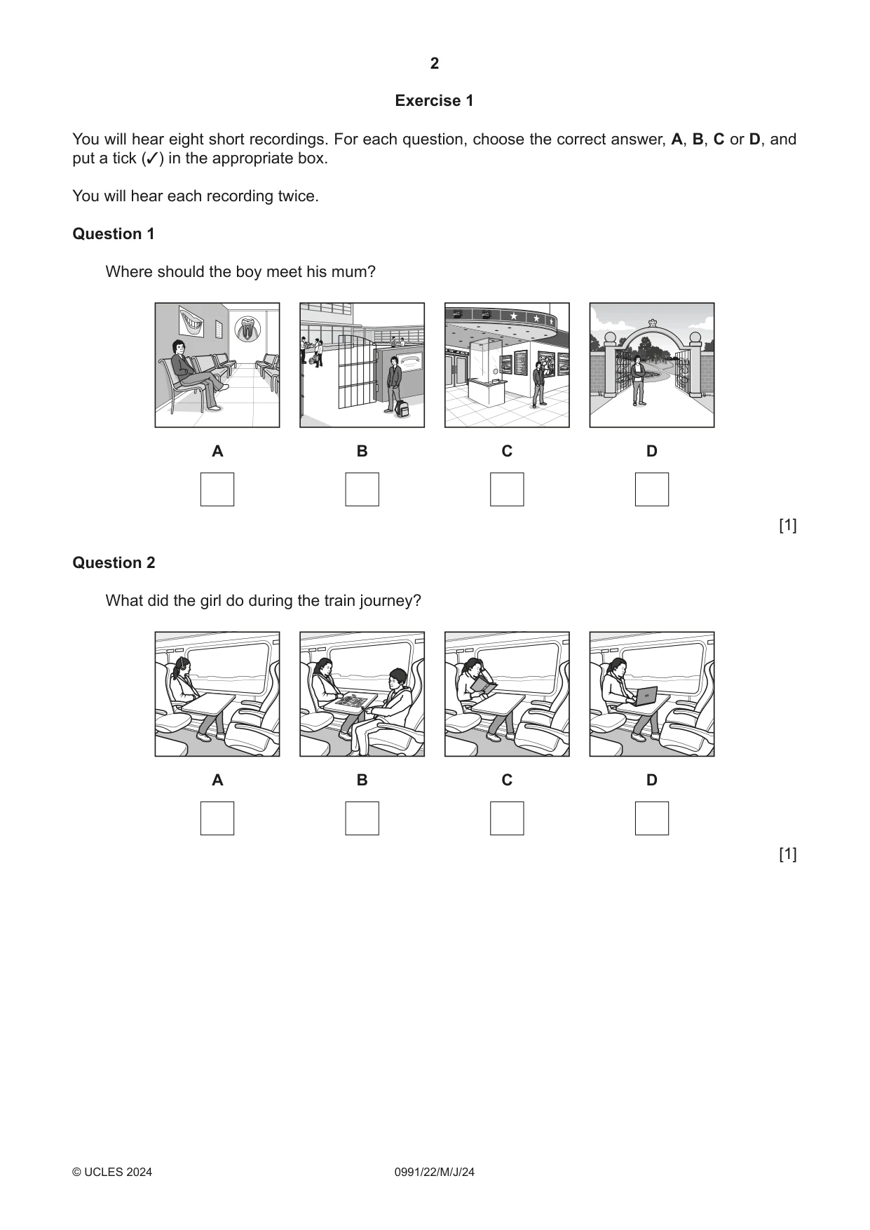 Cambridge IGCSE English - Second Language (9-1) 0991 2024 May/June Paper 2 · Variant 2 question paper, page 2 of 16