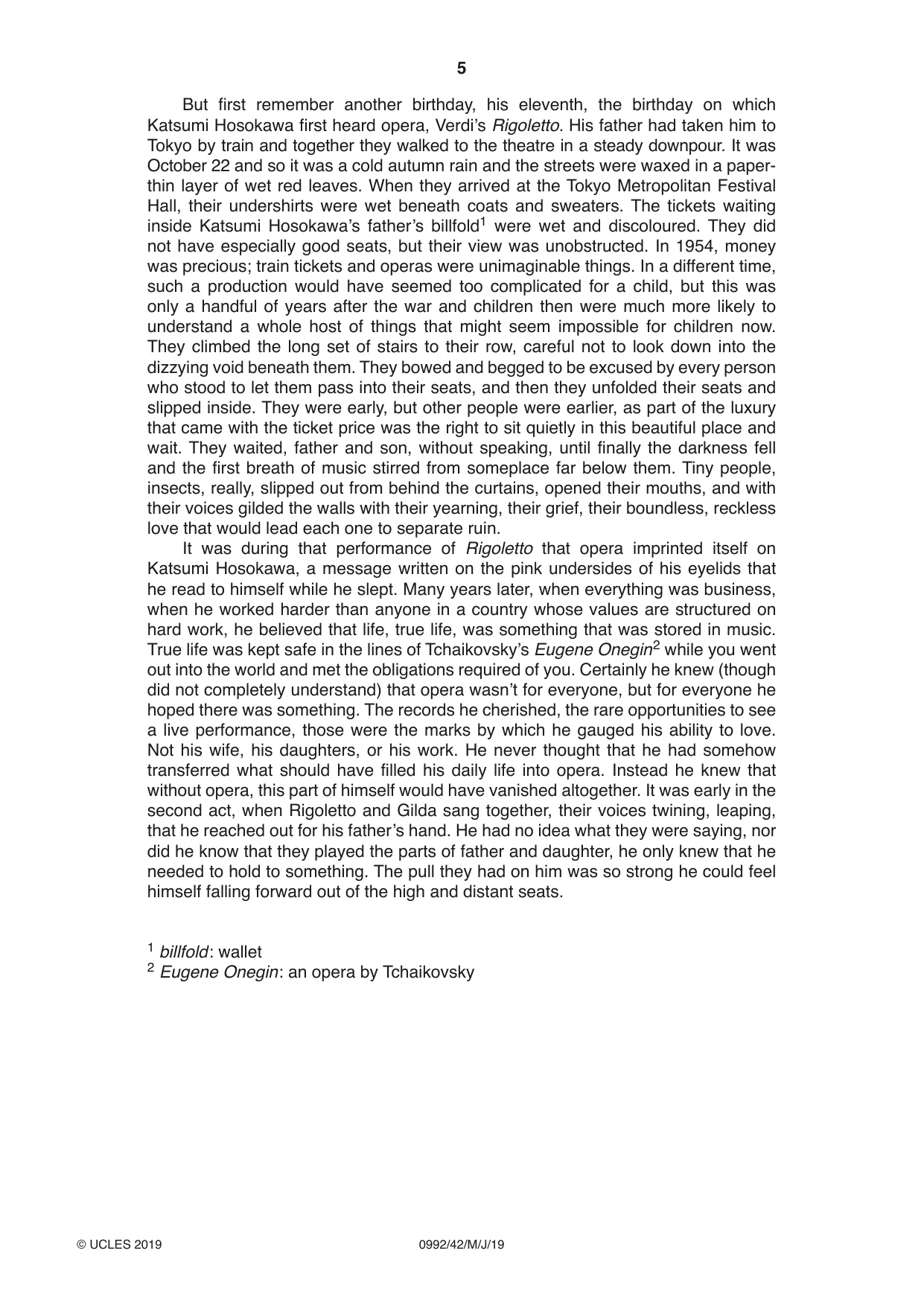 Cambridge IGCSE English - Literature in English (9-1) 0992 2019 May/June Paper 4 · Variant 2 question paper, page 5 of 8