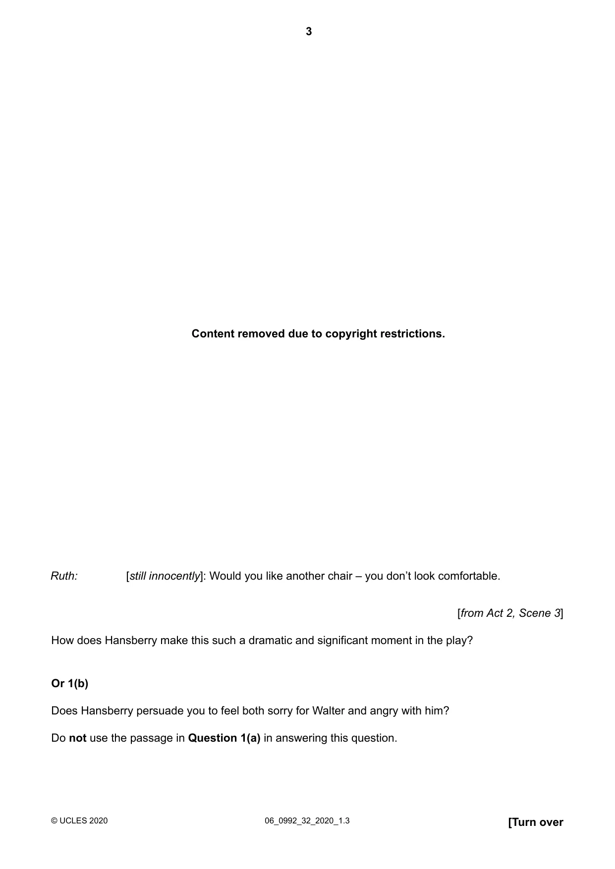 Cambridge IGCSE English - Literature in English (9-1) 0992 2020 May/June Paper 3 · Variant 2 question paper, page 3 of 12
